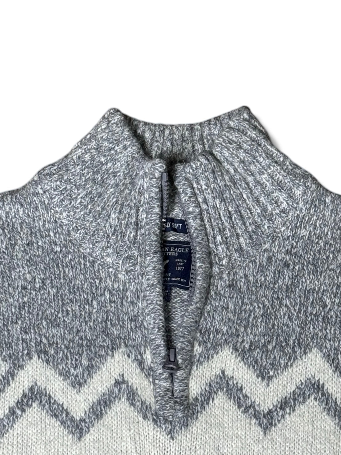 American Eagle Wool Zipper Sweater (Medium)