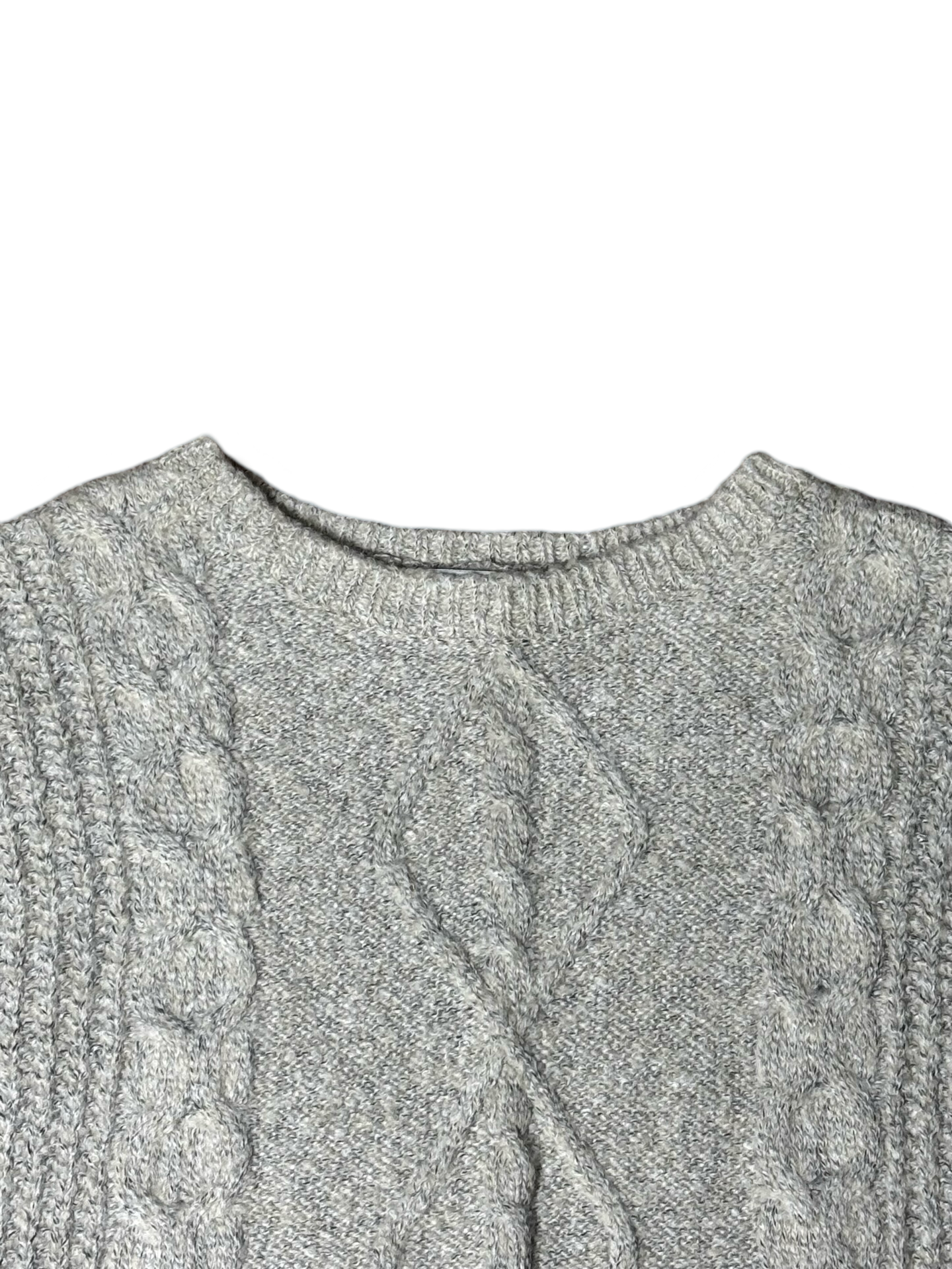 Arnaldo Bassini Cable Knit Wool Sweater (F) (Large)