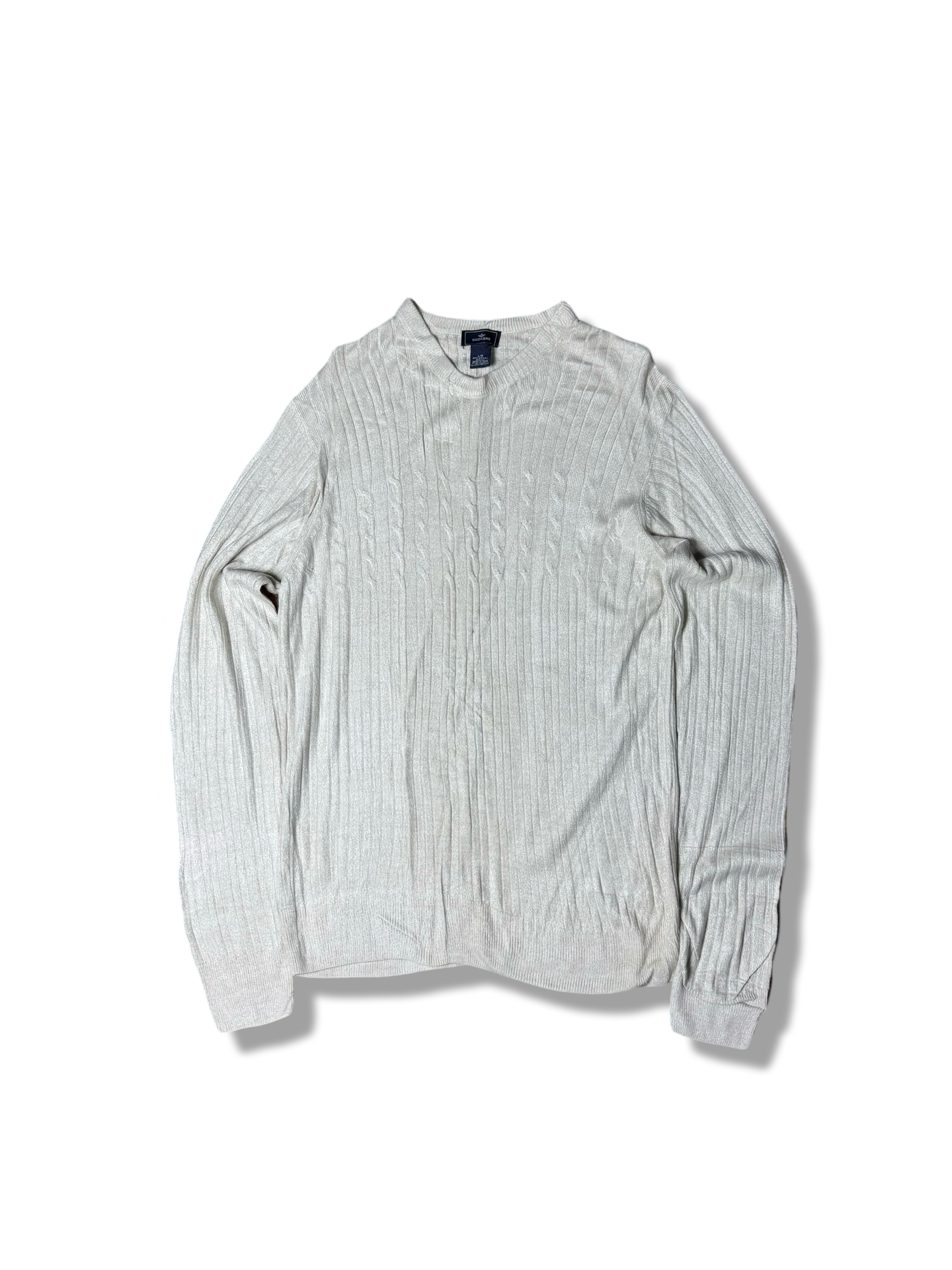 Dockers Cable Knit Acrylic Sweater (Large)