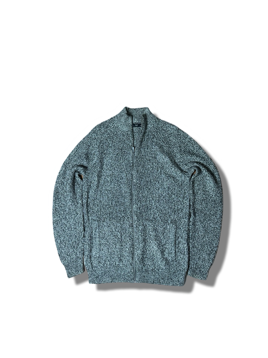 F&F Knitted Wool Zipper Sweater (Medium)