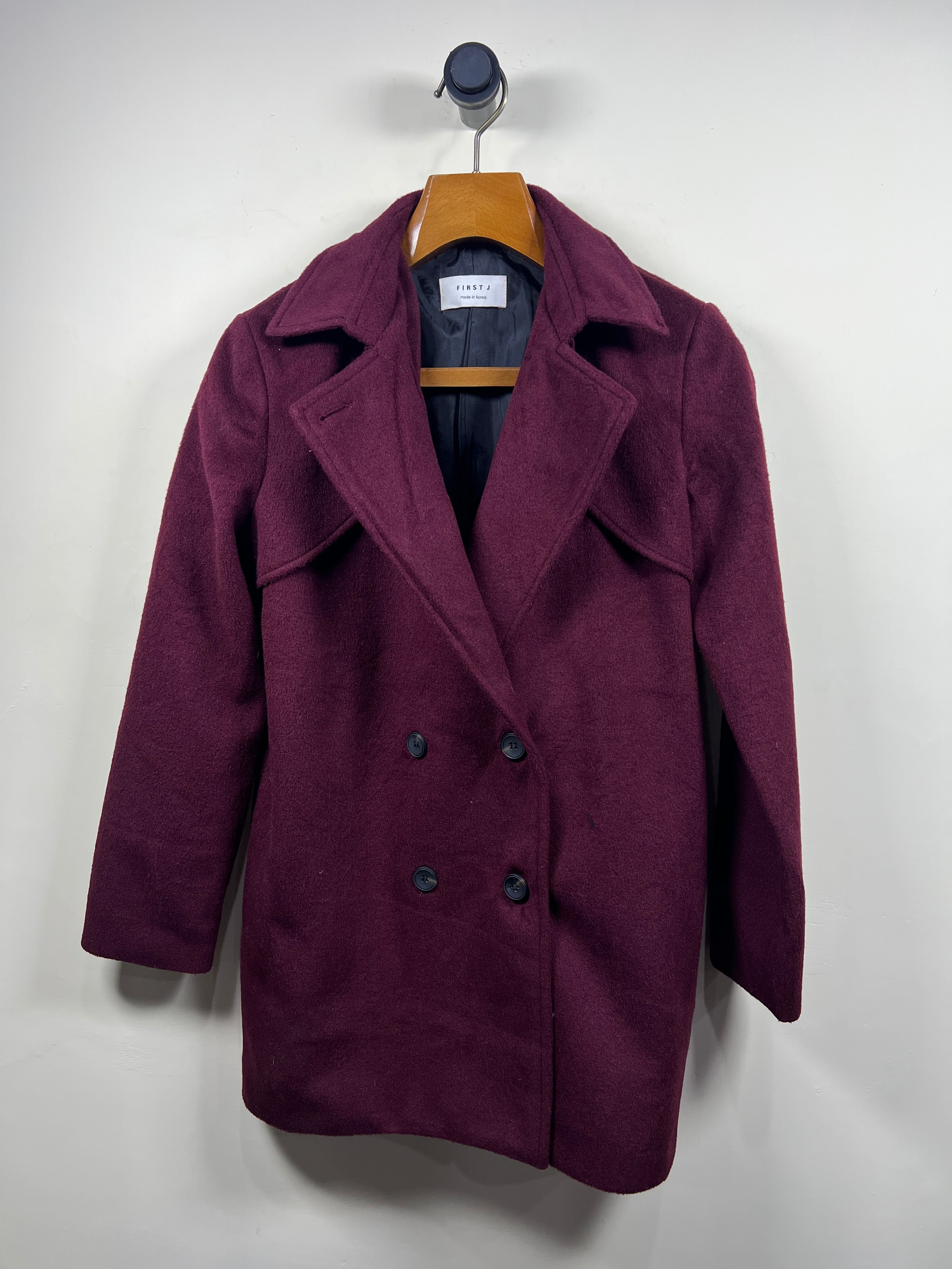 First J Wool Long Coat (Women) (Large/X-Large)