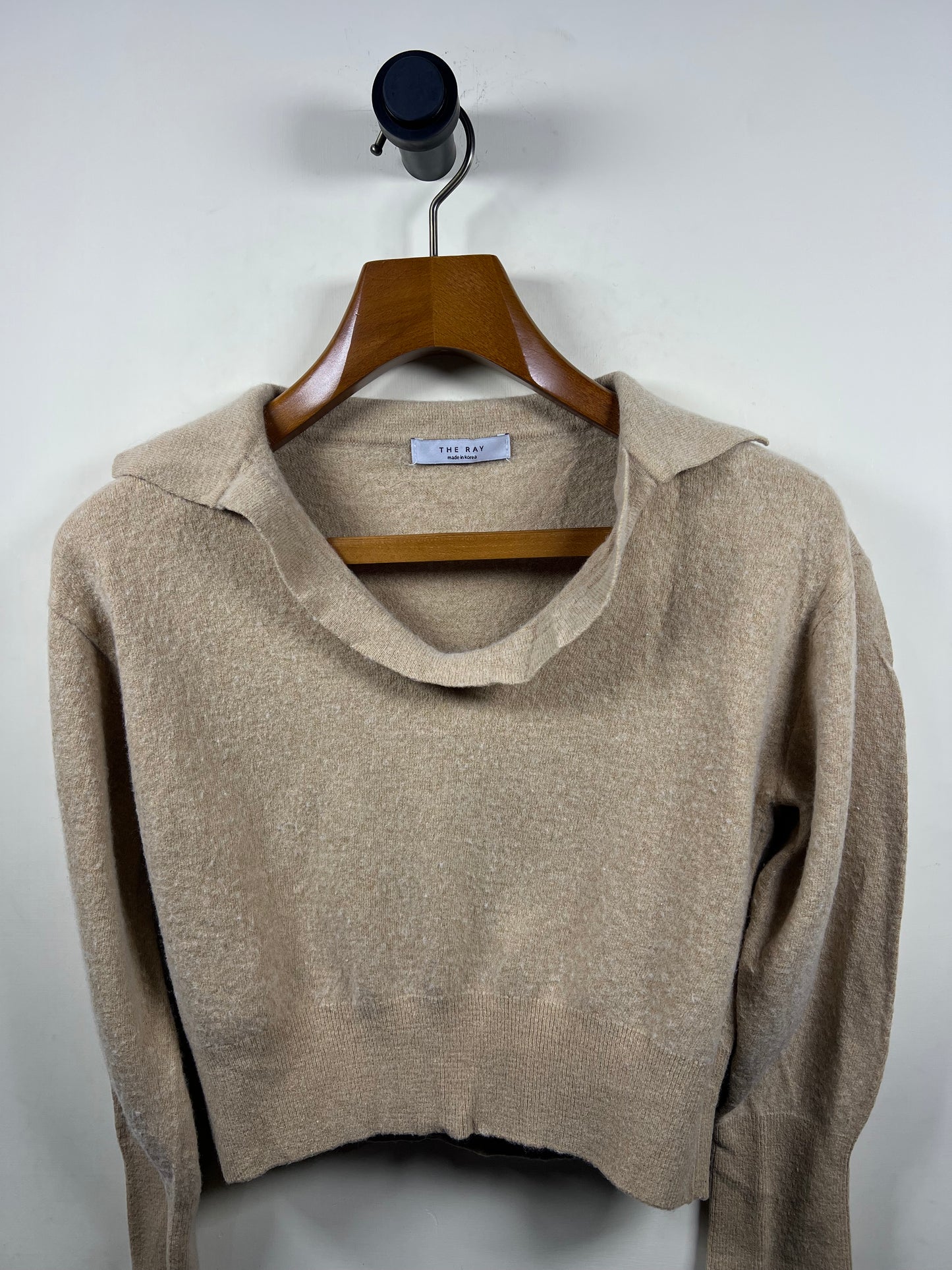 The Ray Lambswool Crop Sweater (Women) (Small-Medium)