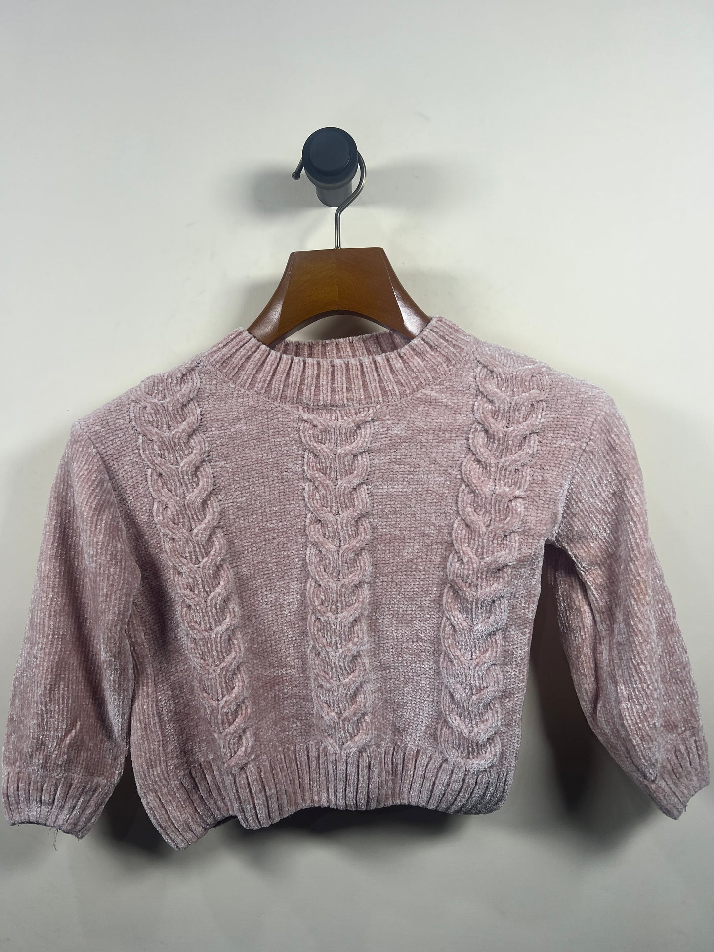 Crop Velvet Sweater (Women) (Small)