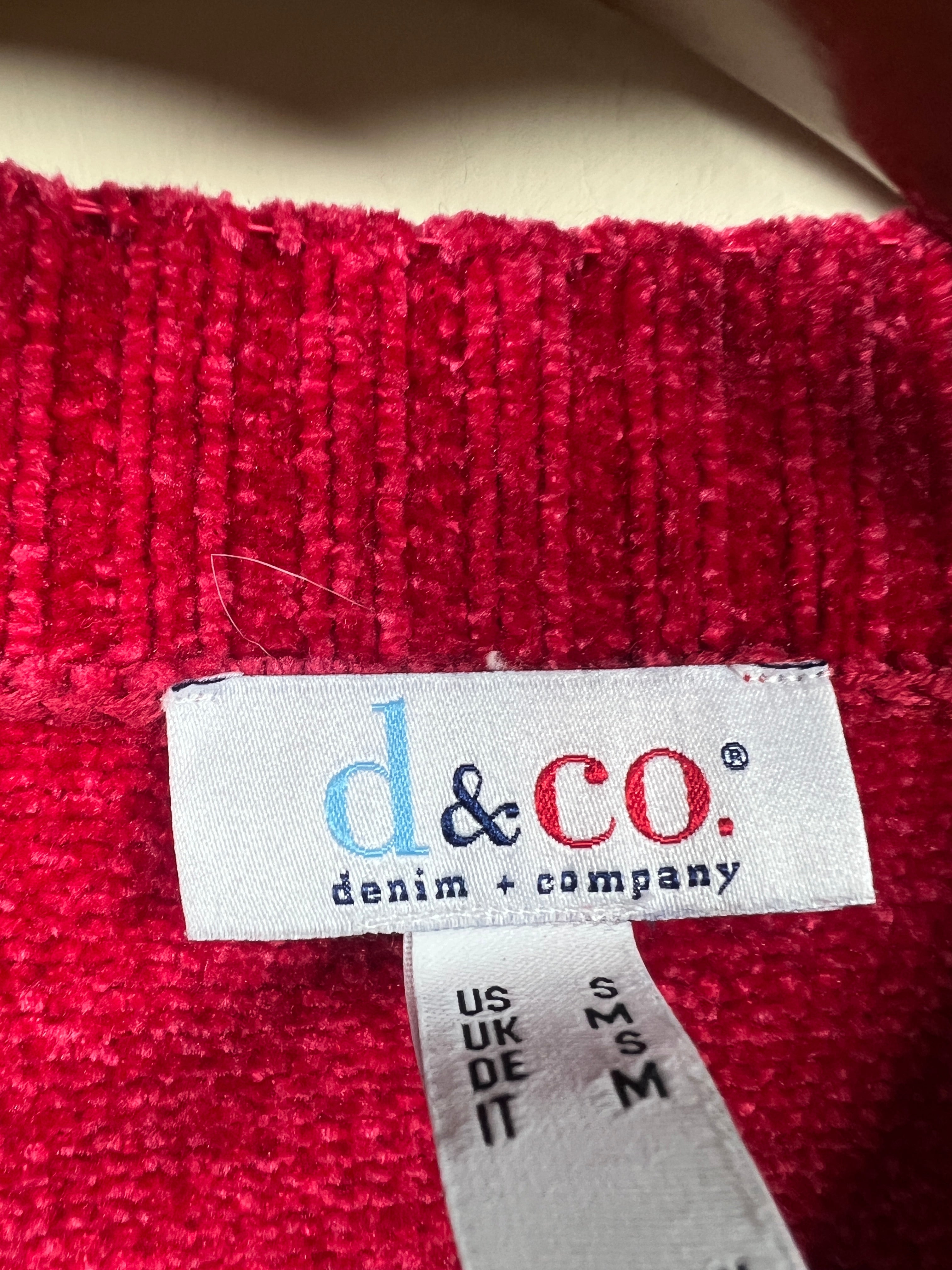 Denim & Co Velvet Sweater (Women) (Medium-Large)