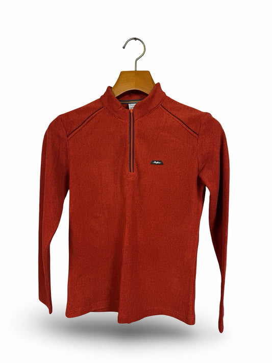 Red Face Fleece Quarter Zipper Sweater (Women) (Small-Medium)