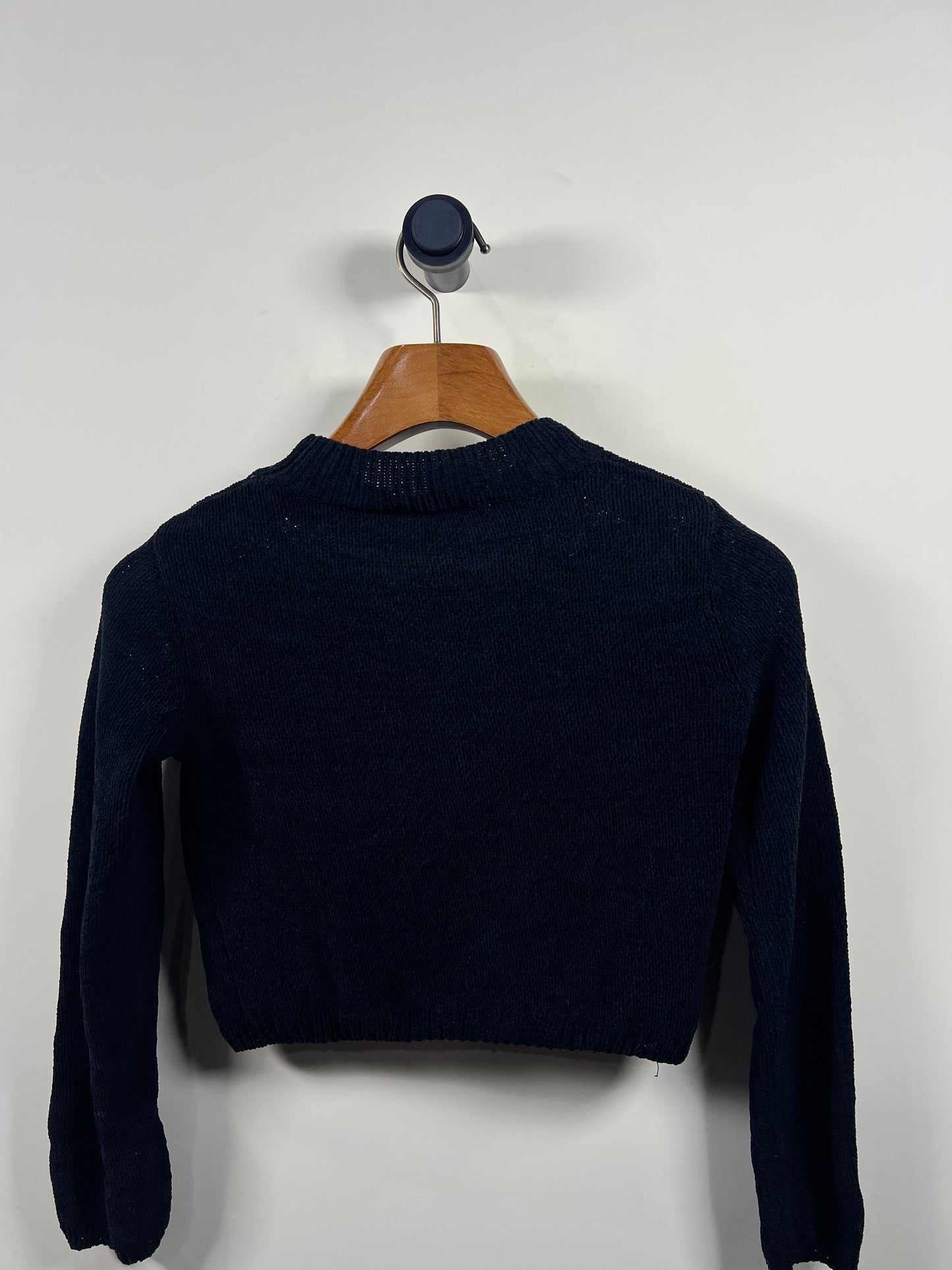 On S'en Fout Crop Velvet Sweater (Women) (Small)