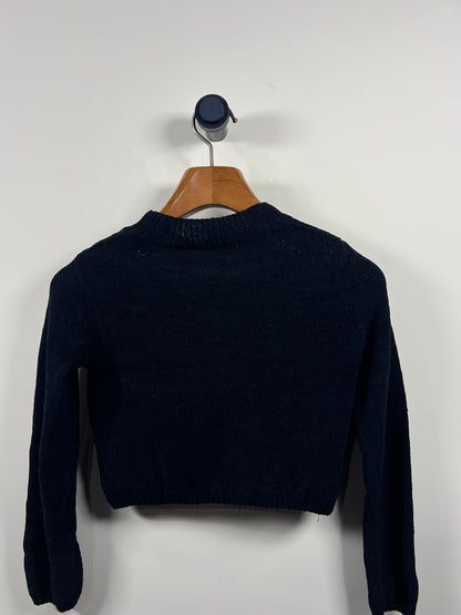 On S'en Fout Crop Velvet Sweater (Women) (Small)