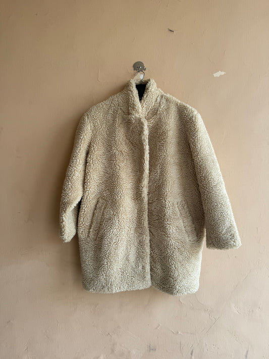 H&M Teddy Coat (Small-Medium)