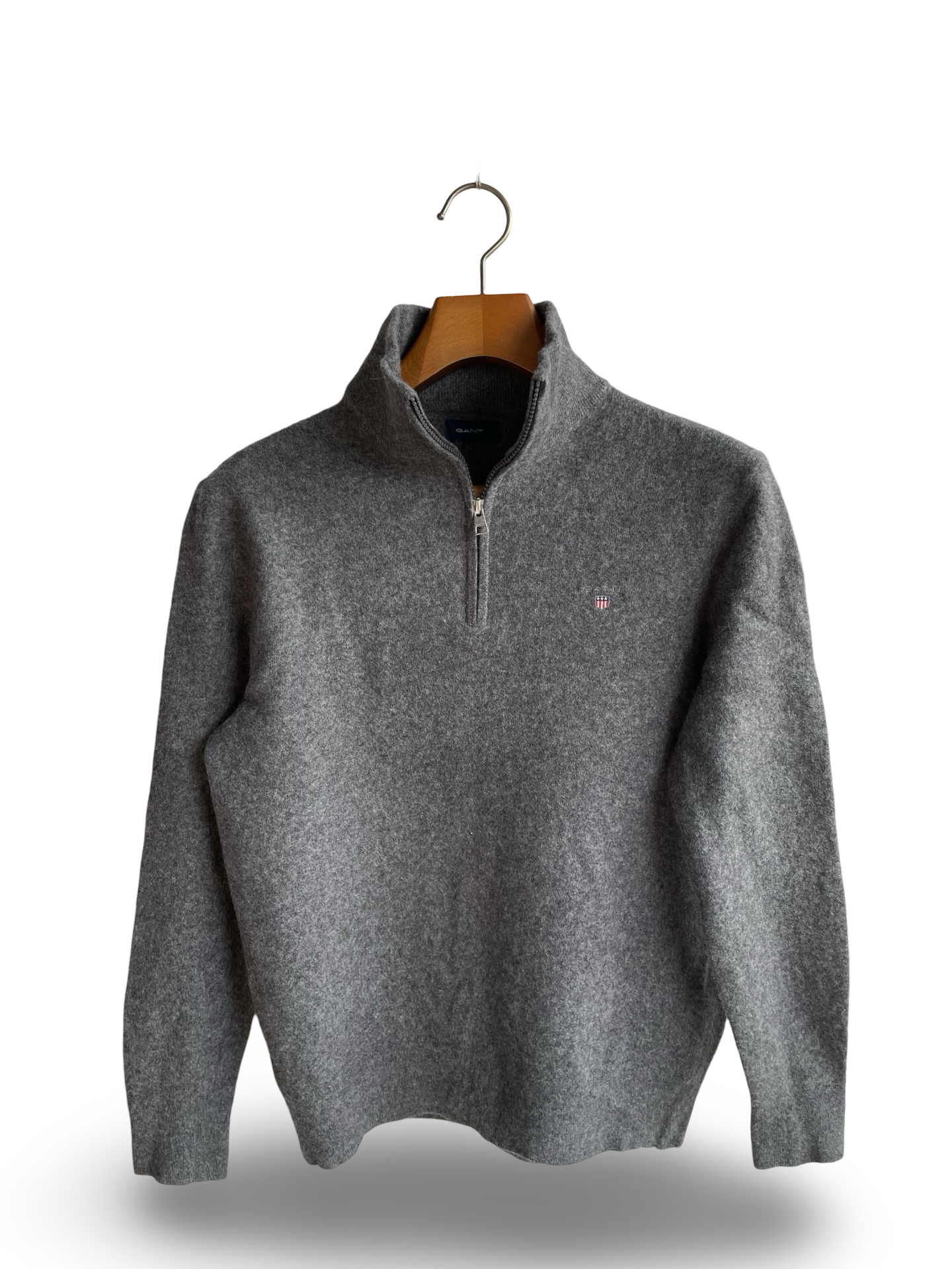 Gant Lambswool Zipper Sweater (Medium)