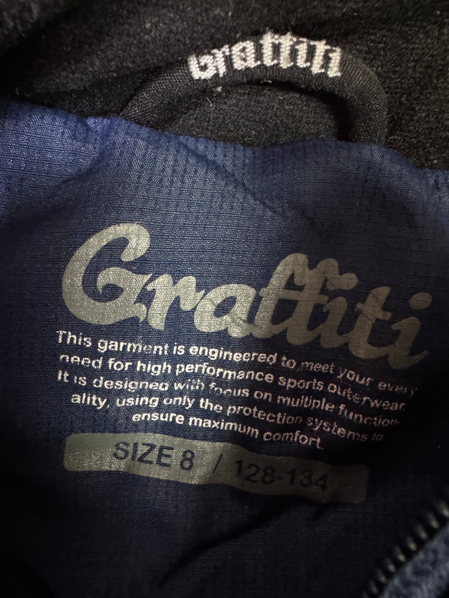 Graffiti Puffer Jacket (F) (Small-Medium)