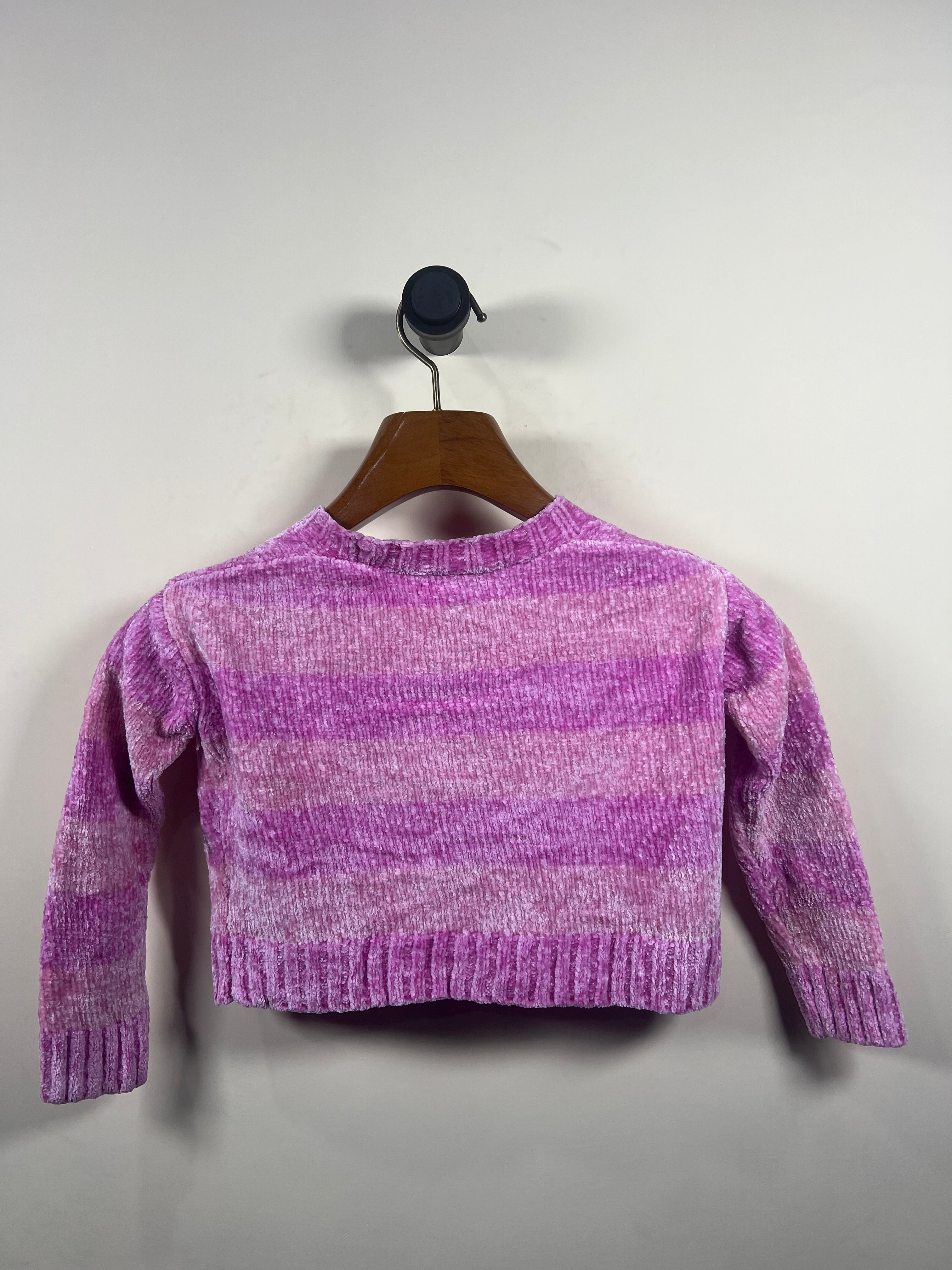 Between Crop Velvet Sweater (Women) (Small)