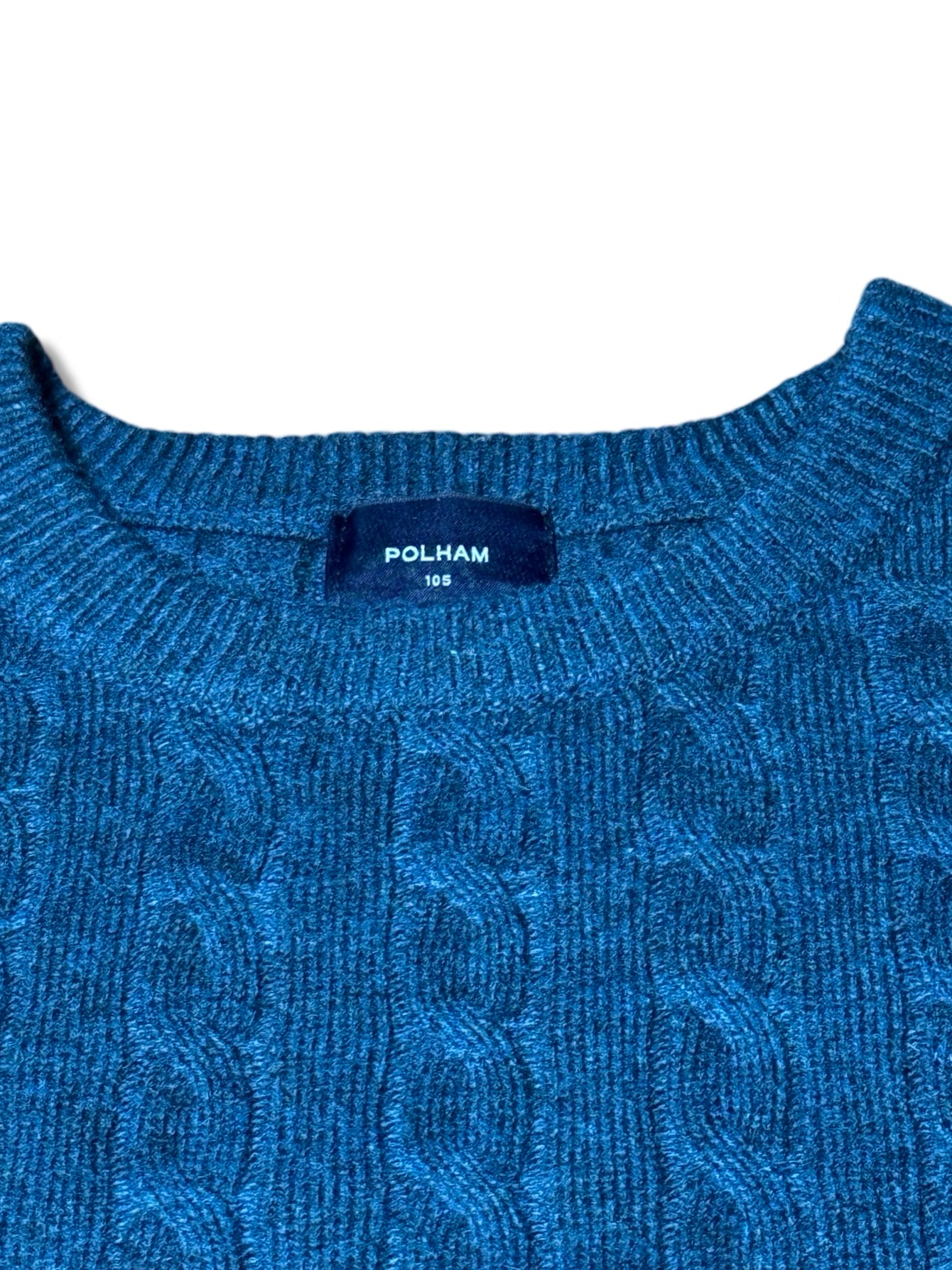 Polham Cable Knit Wool Sweater (Large)