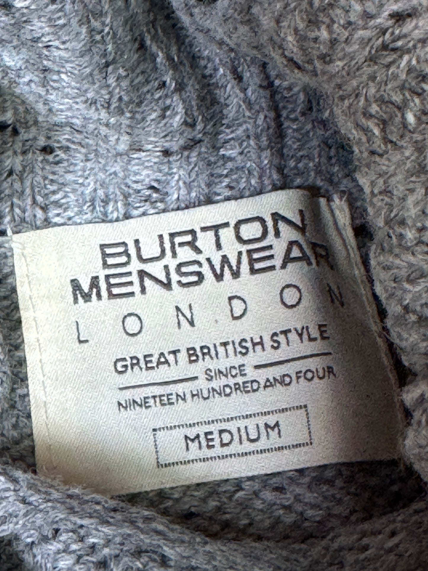 Burton Menswear London Turtle Neck Wool Sweater (Small-Medium)