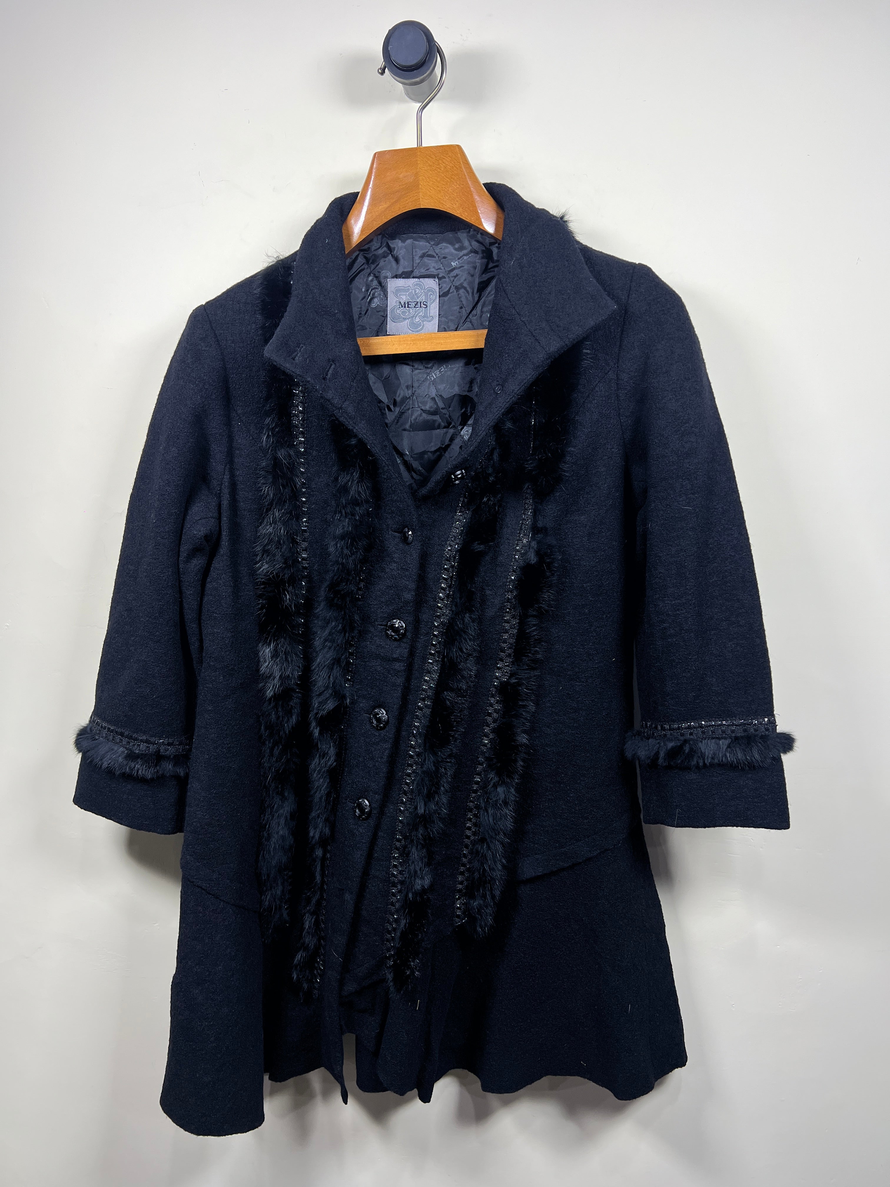 Mezis  Wool Long Coat (Women) (Medium-Large)