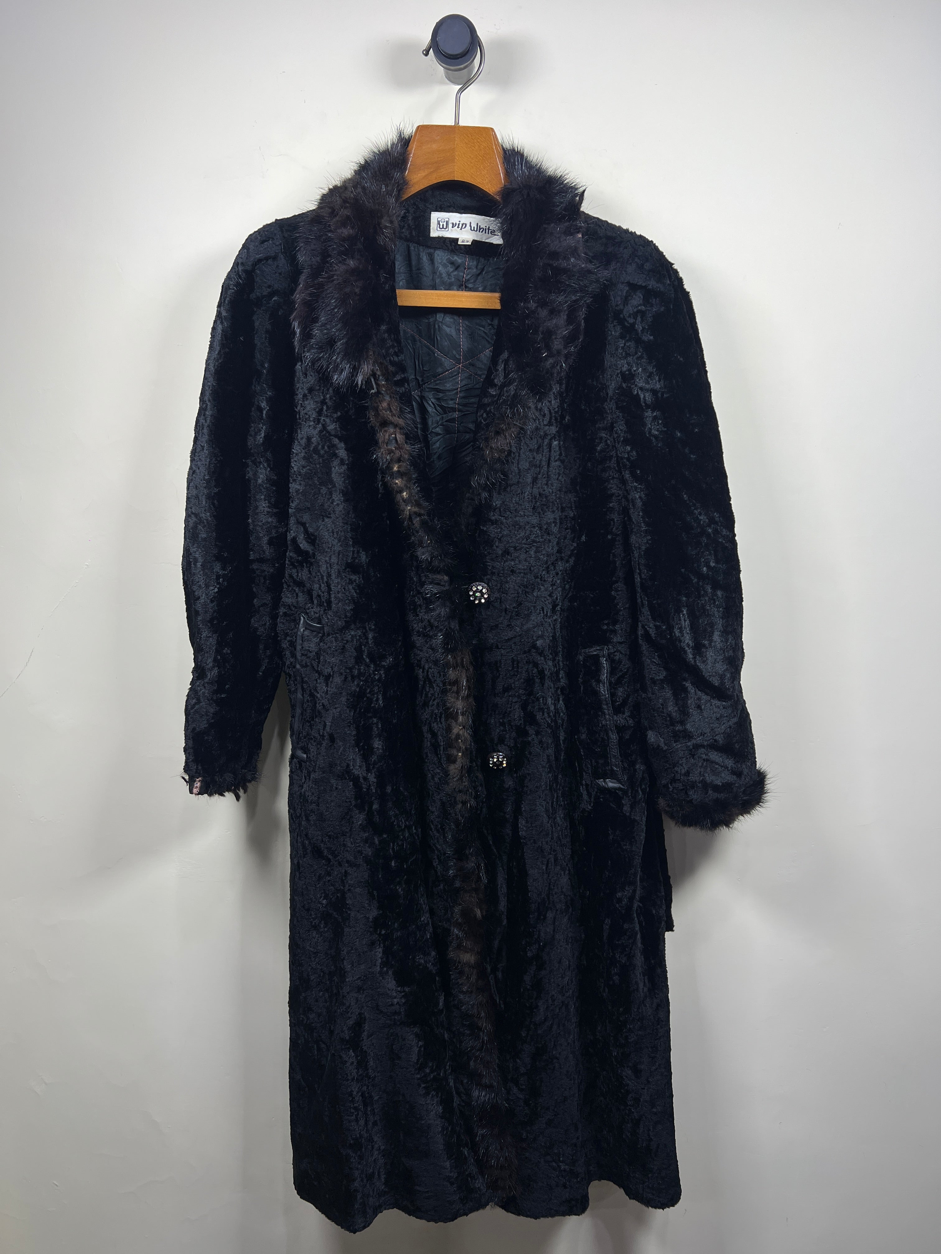 Vip White Wool Long Coat (Women) (Medium -Large)