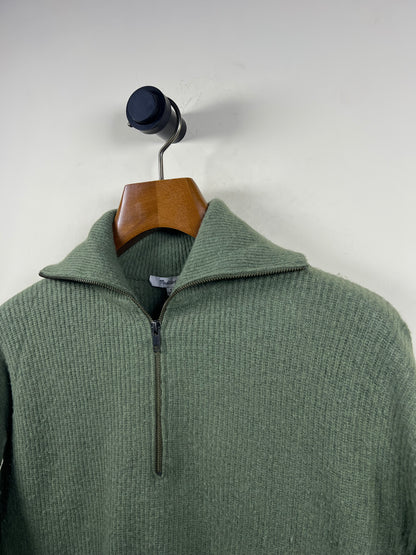 Madewell Lambswool Quarter Zipper Sweater (Women) (Medium-Large)