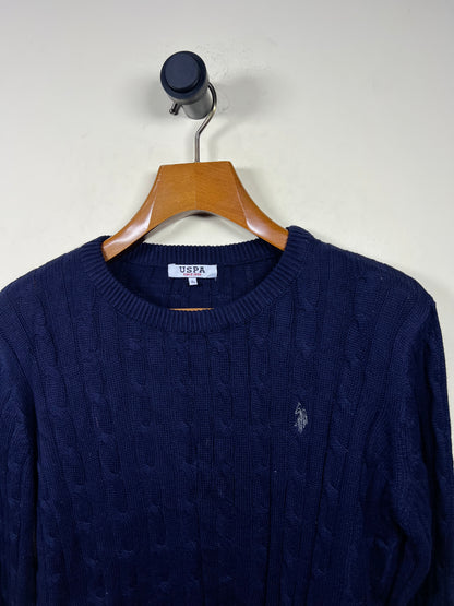USPA Cable Knitted Sweater (Large)