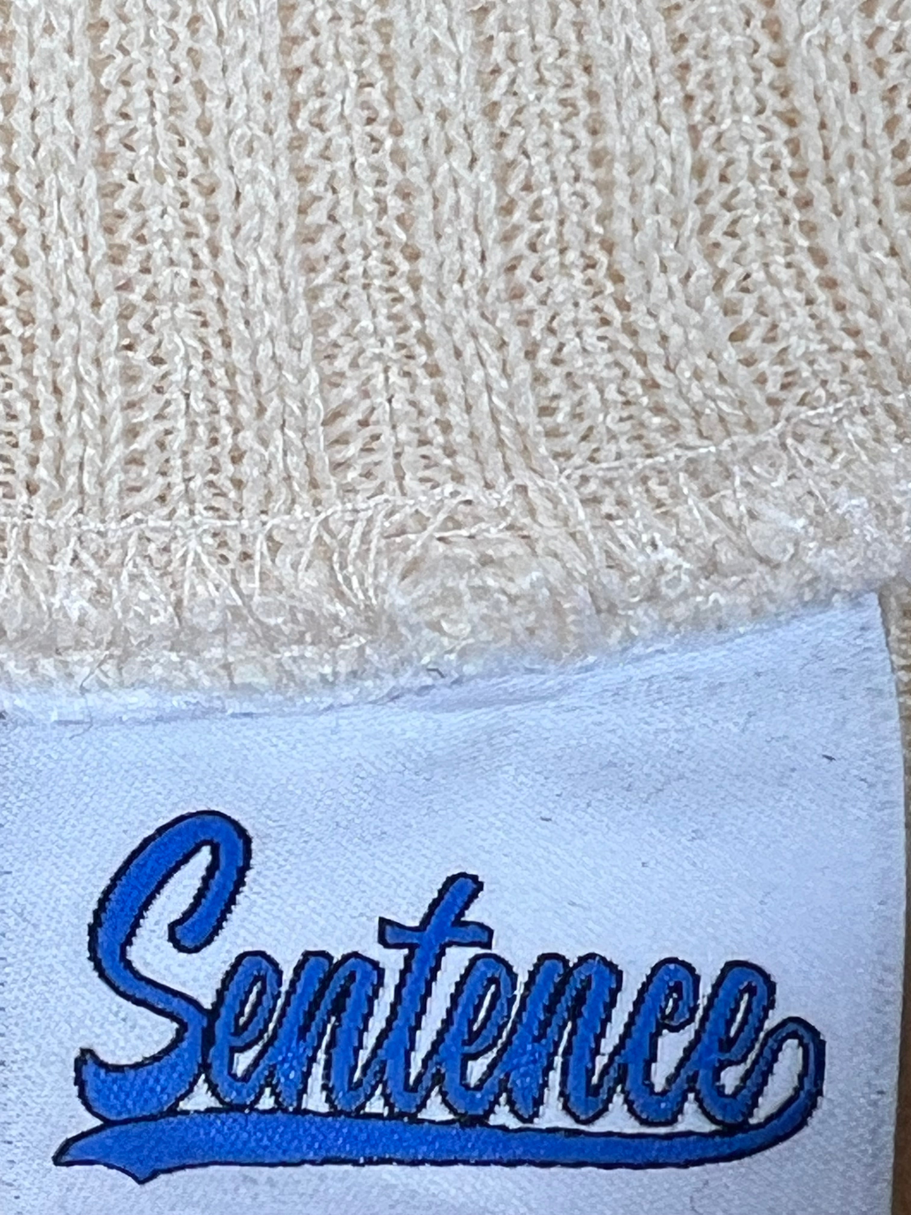 Sentence Knitted Sweater (X-Large)