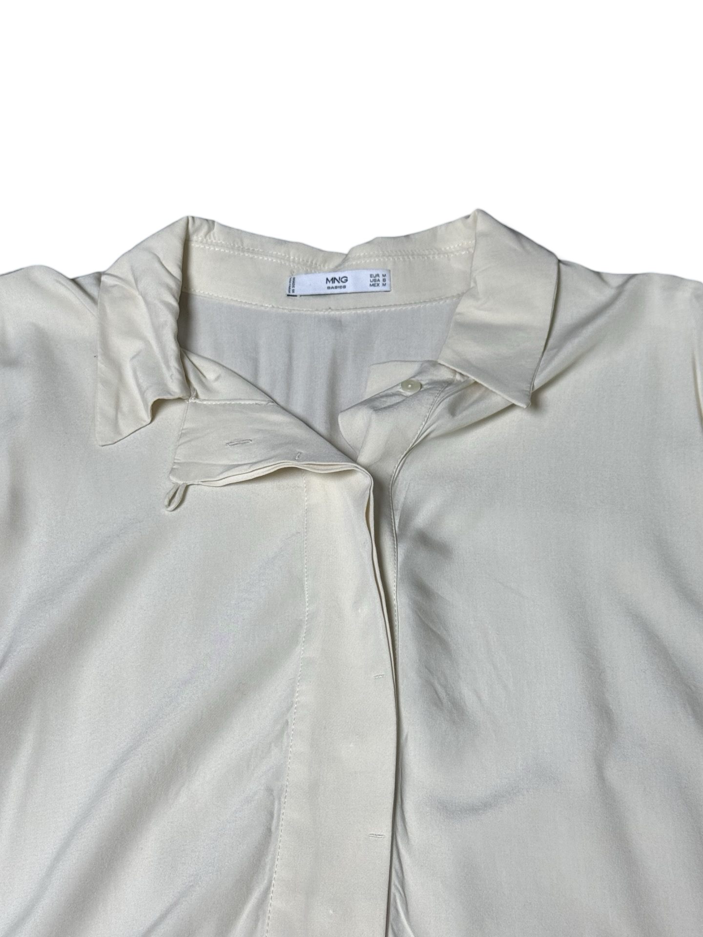 Mango Buttoned Up Dress Shirt (F) (Medium-Large)