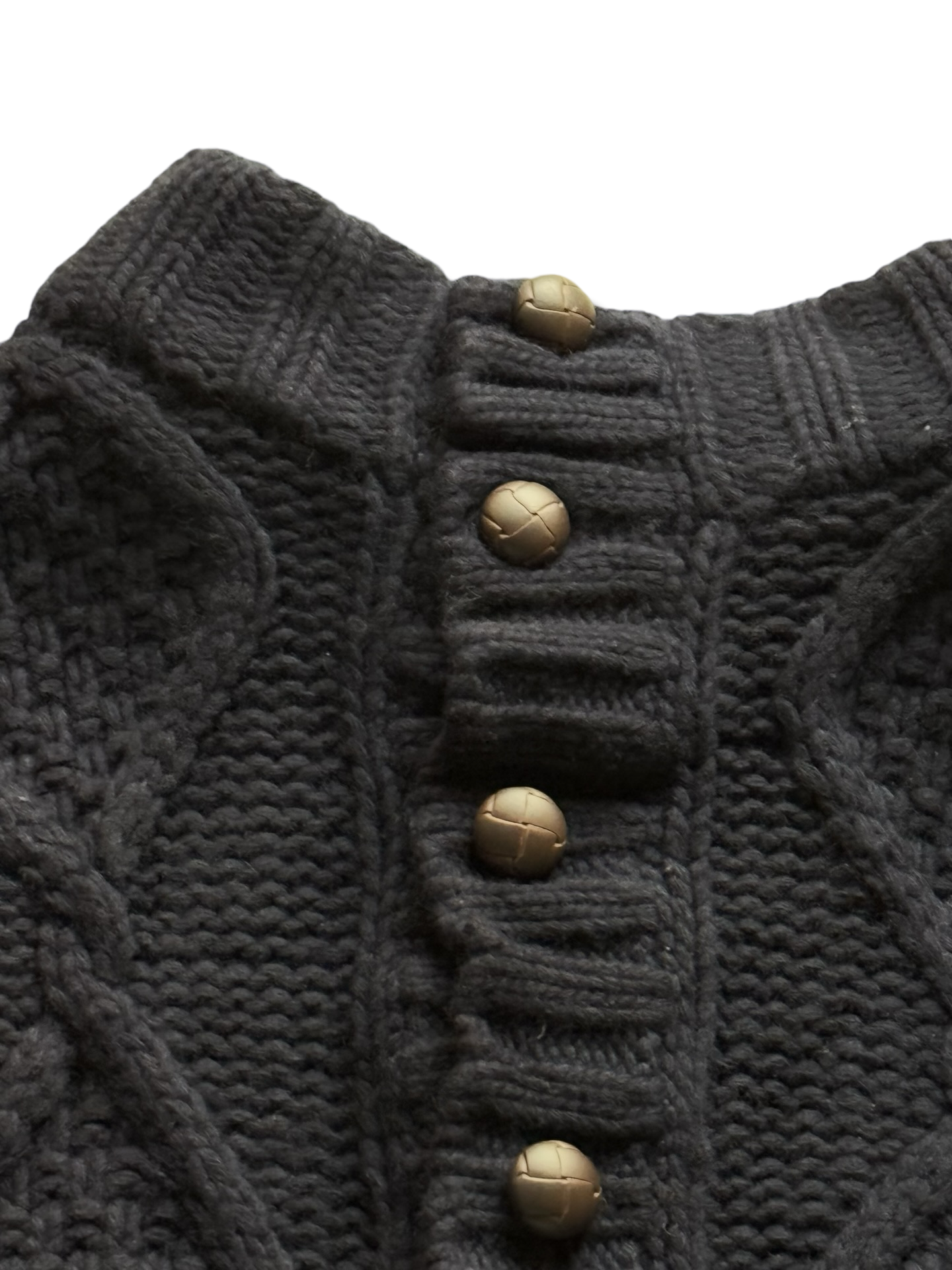 Old Money Cable Knitted Sweater (Medium)