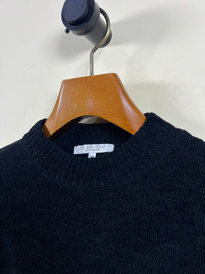 On S'en Fout Crop Velvet Sweater (Women) (Small)