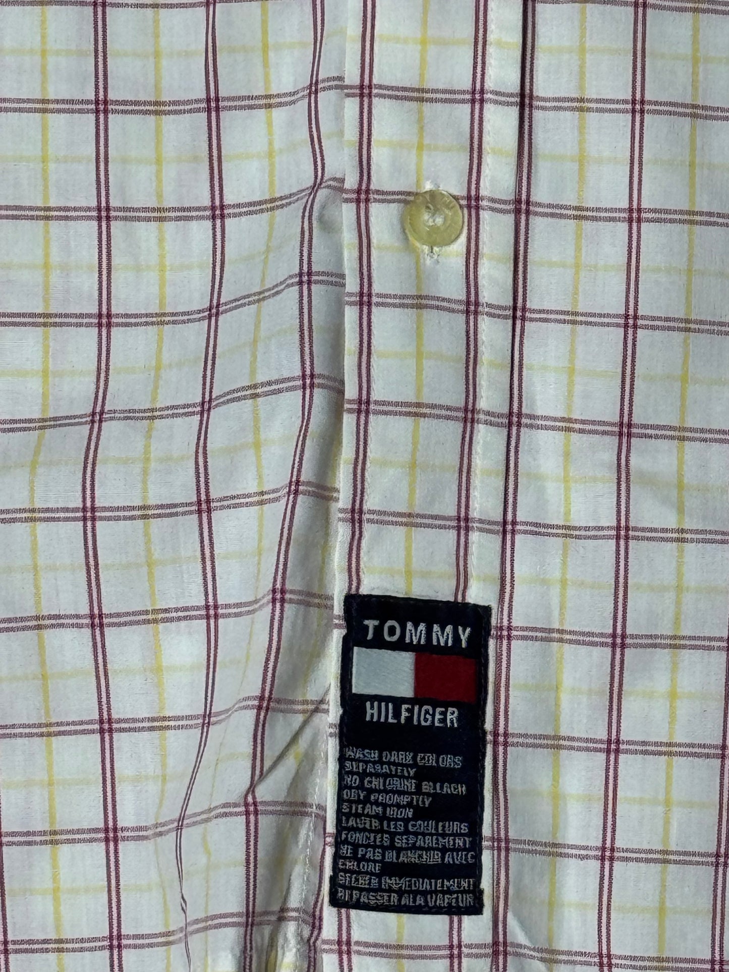 Tommy Hilfiger Buttoned Down Casual Shirt (Large)