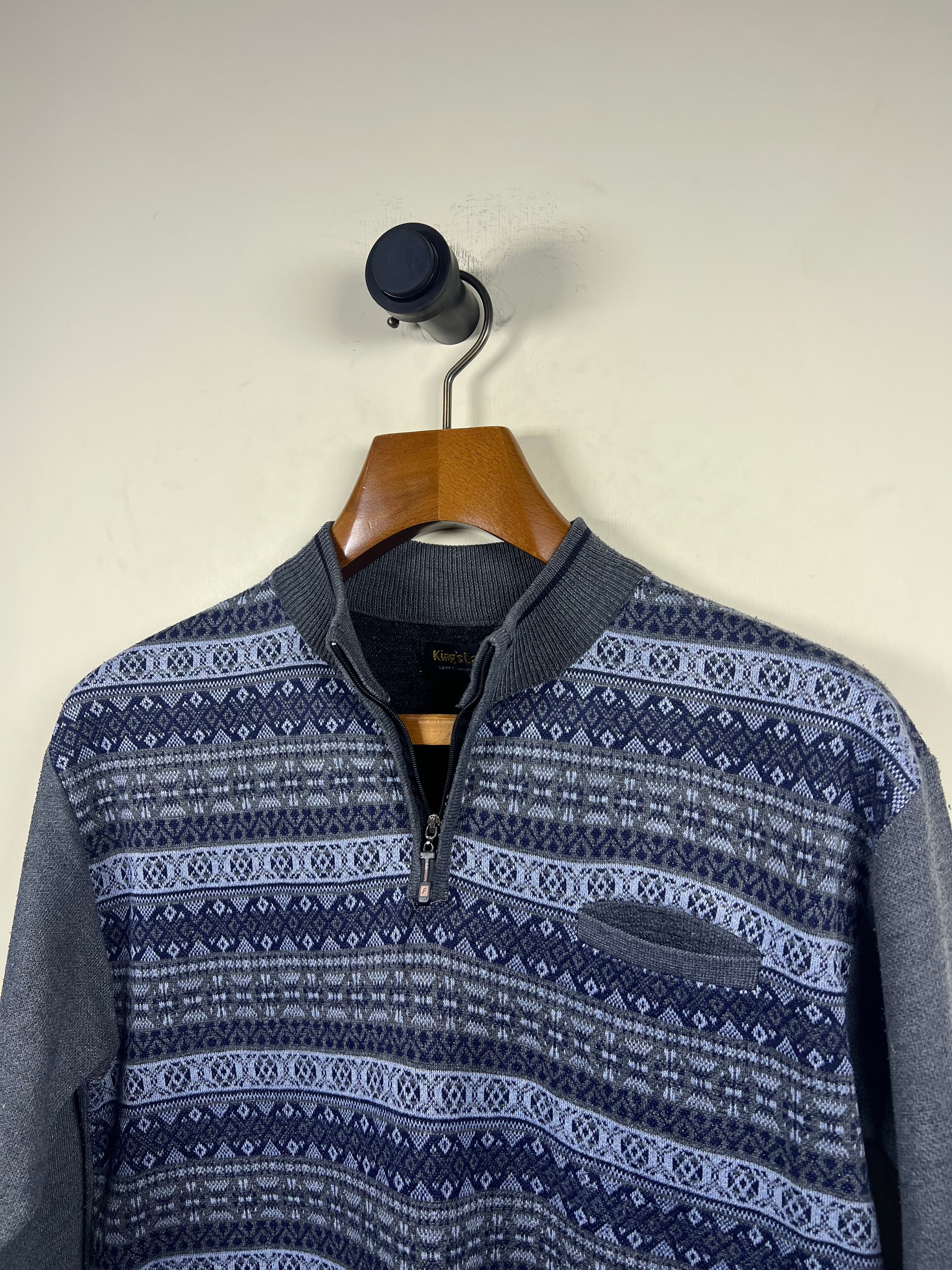 Kings Lady Quarter Zipper Sweater (Medium)
