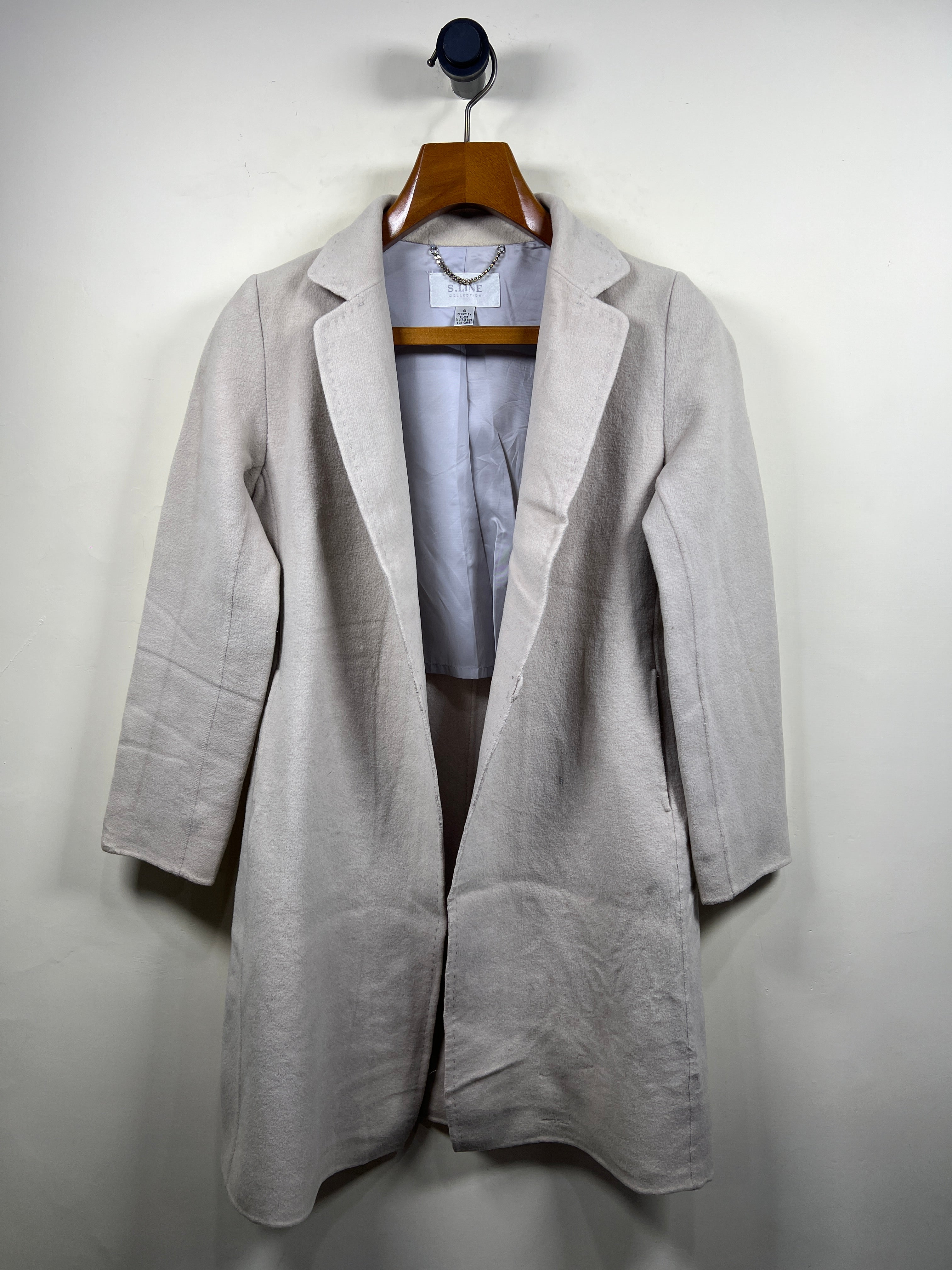 S Line Wool Long Coat (Women) (Large/X-Large)