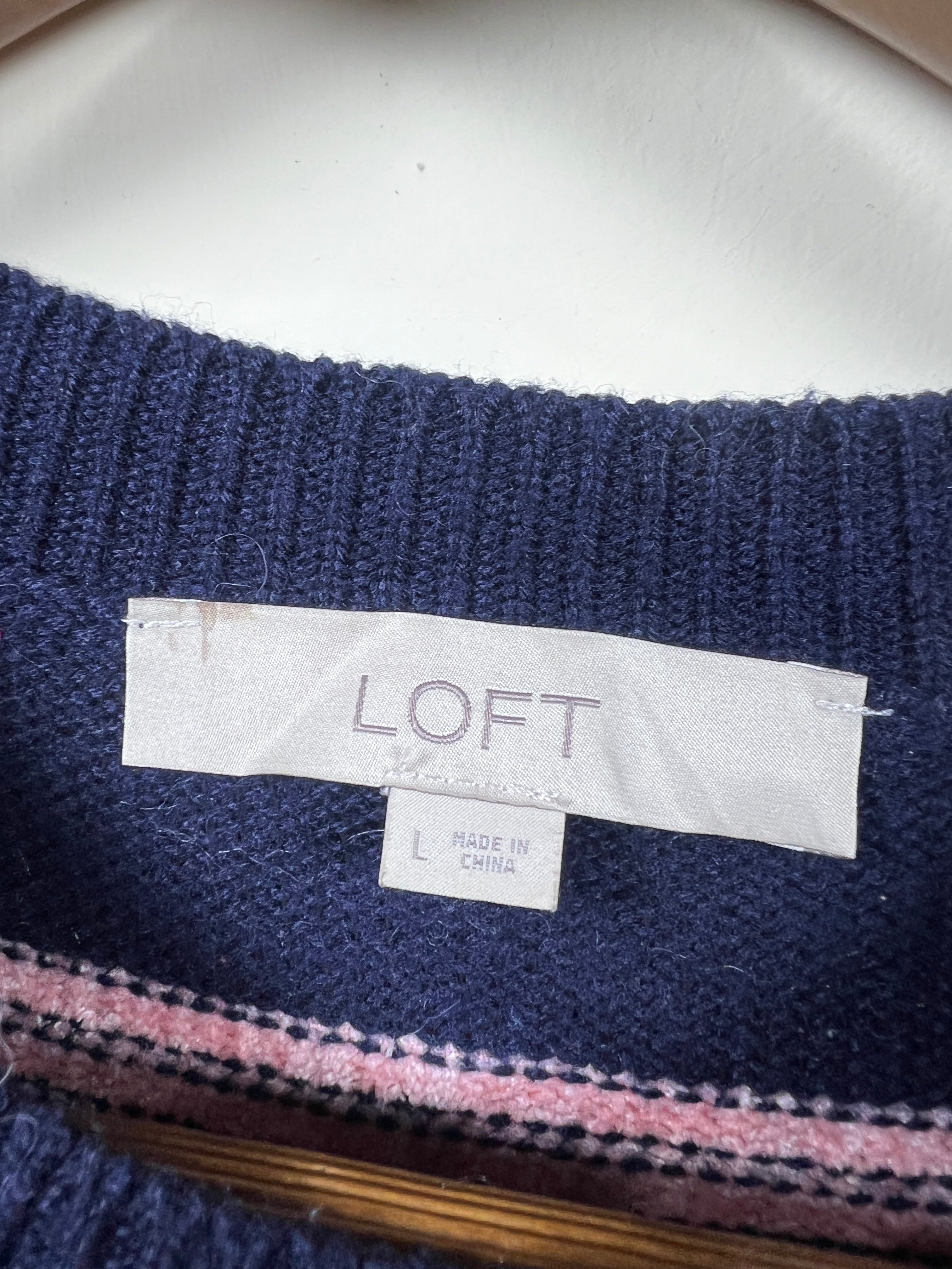 Loft Velvet Sweater (Women) (Medium-Large)