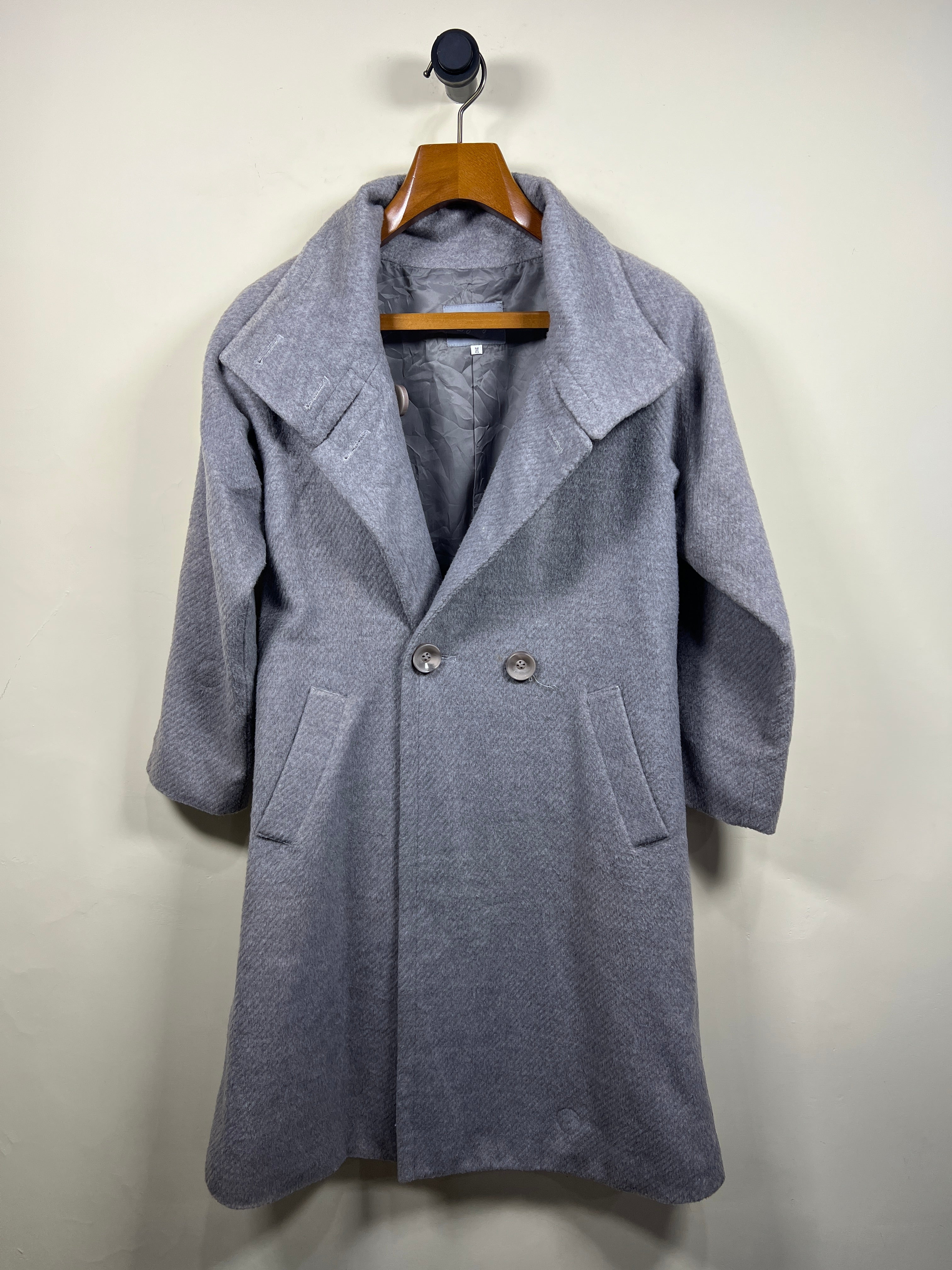 Looks Up Wool Long Coat (Women) (Medium-Large)