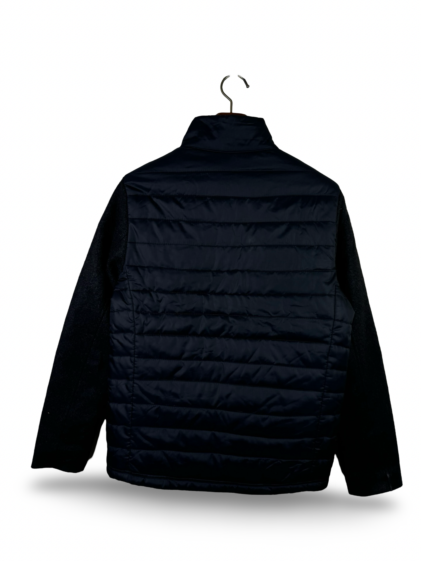 Boo Hoo Puffer Jacket Suade Sleeves (Medium)