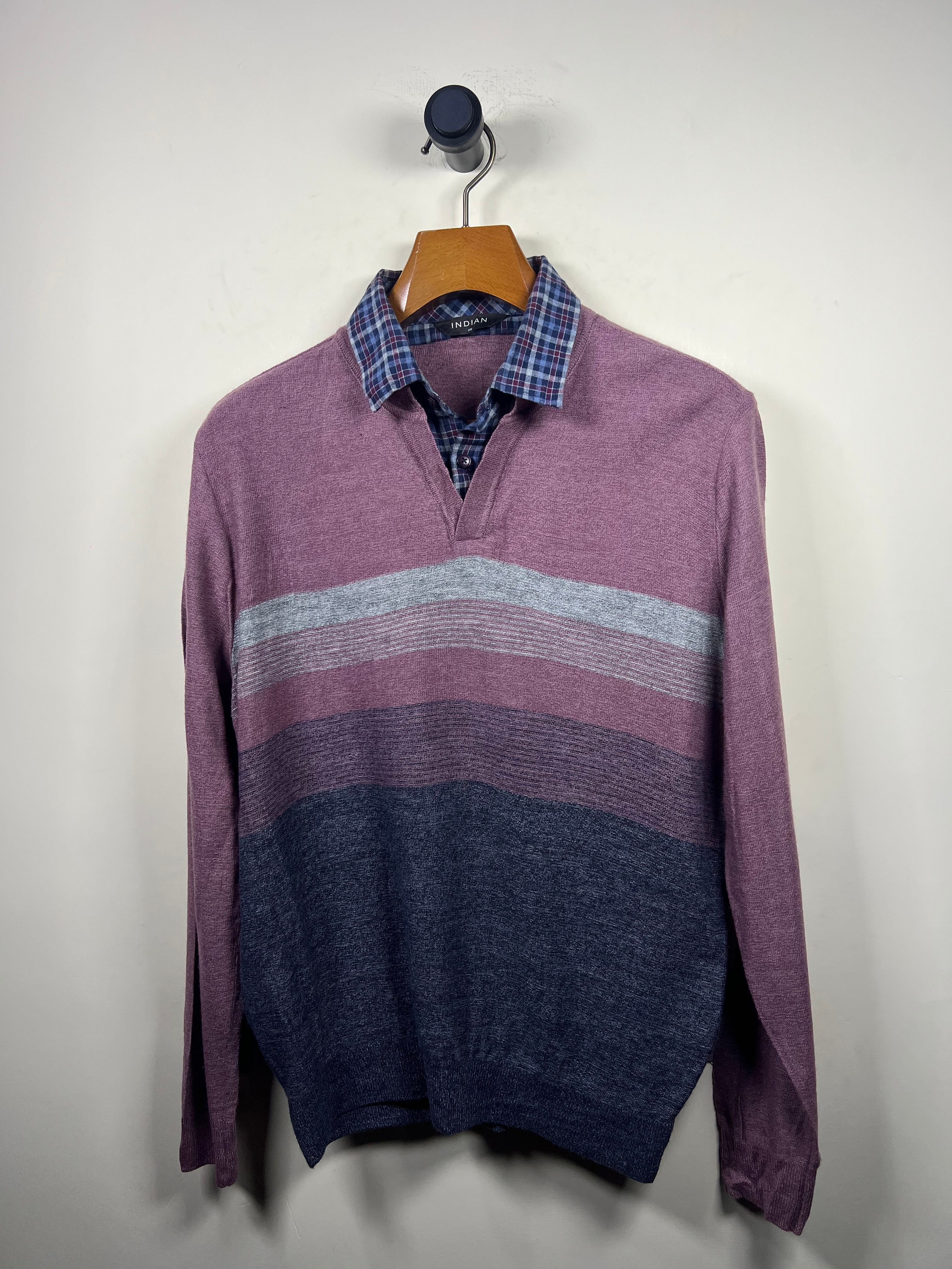 Indain Quarter Buttoned Sweater (Medium-Large)