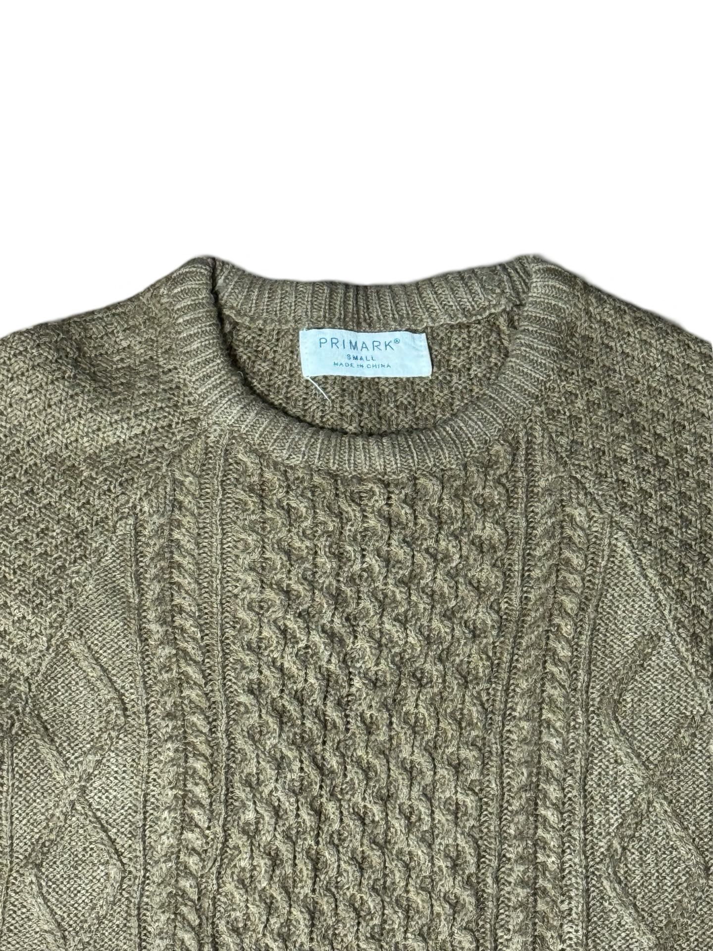 Primark Cable Knit Wool Sweater (Small-Medium)