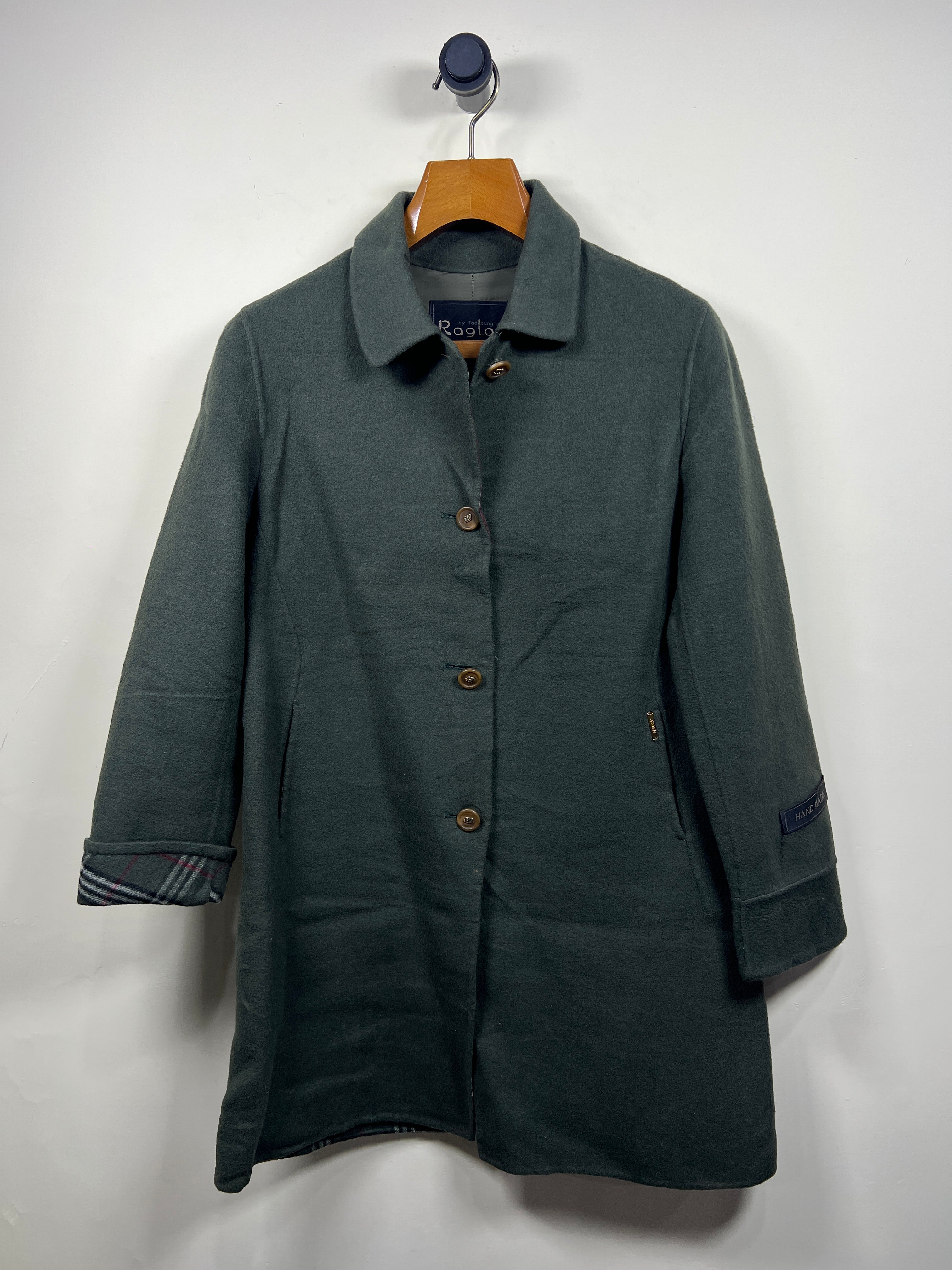 Raglan Wool Long Coat (Women) ( Medium-Large)