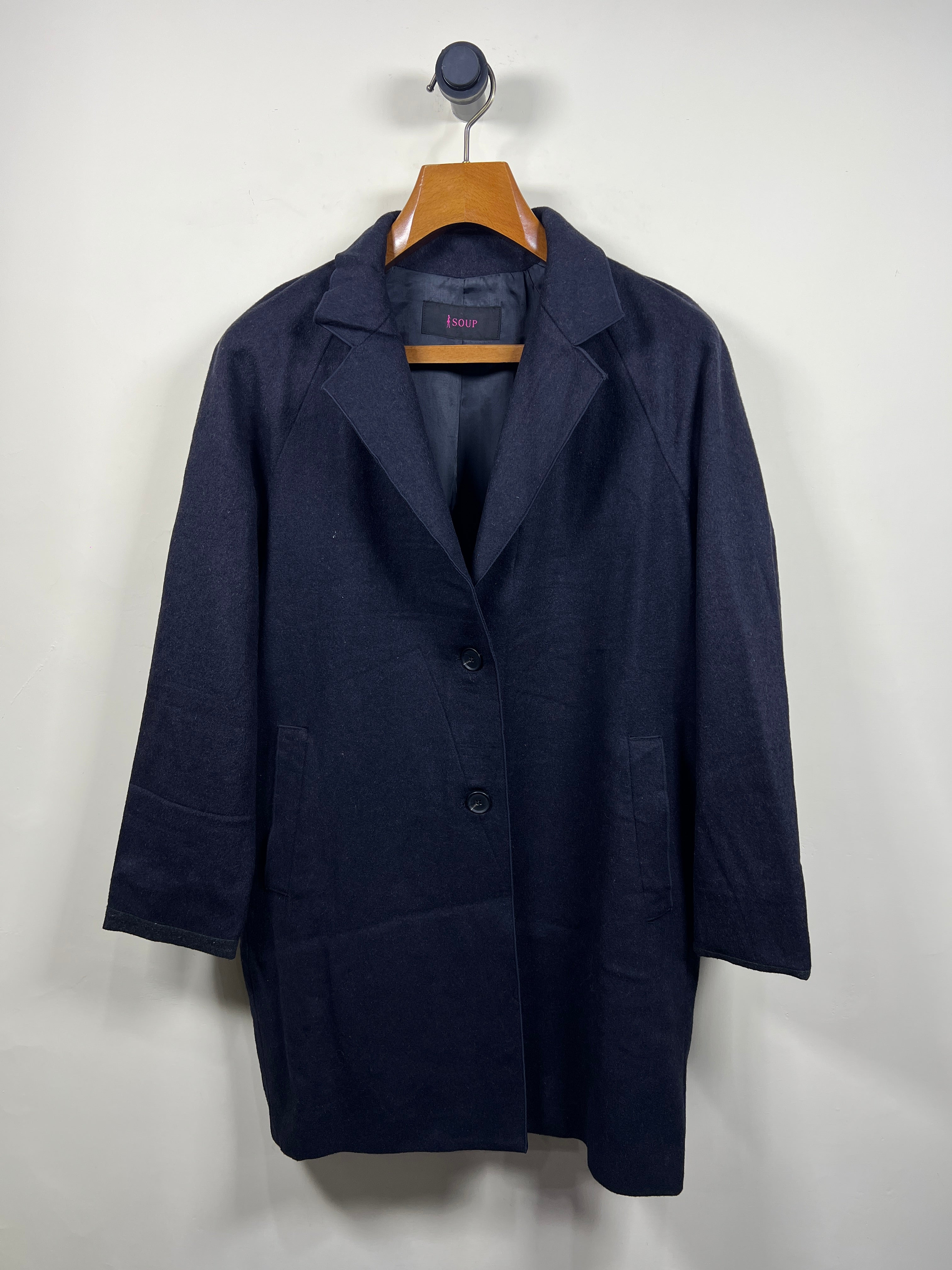 Soup Wool Long Coat (Women) (Large/X-Large)