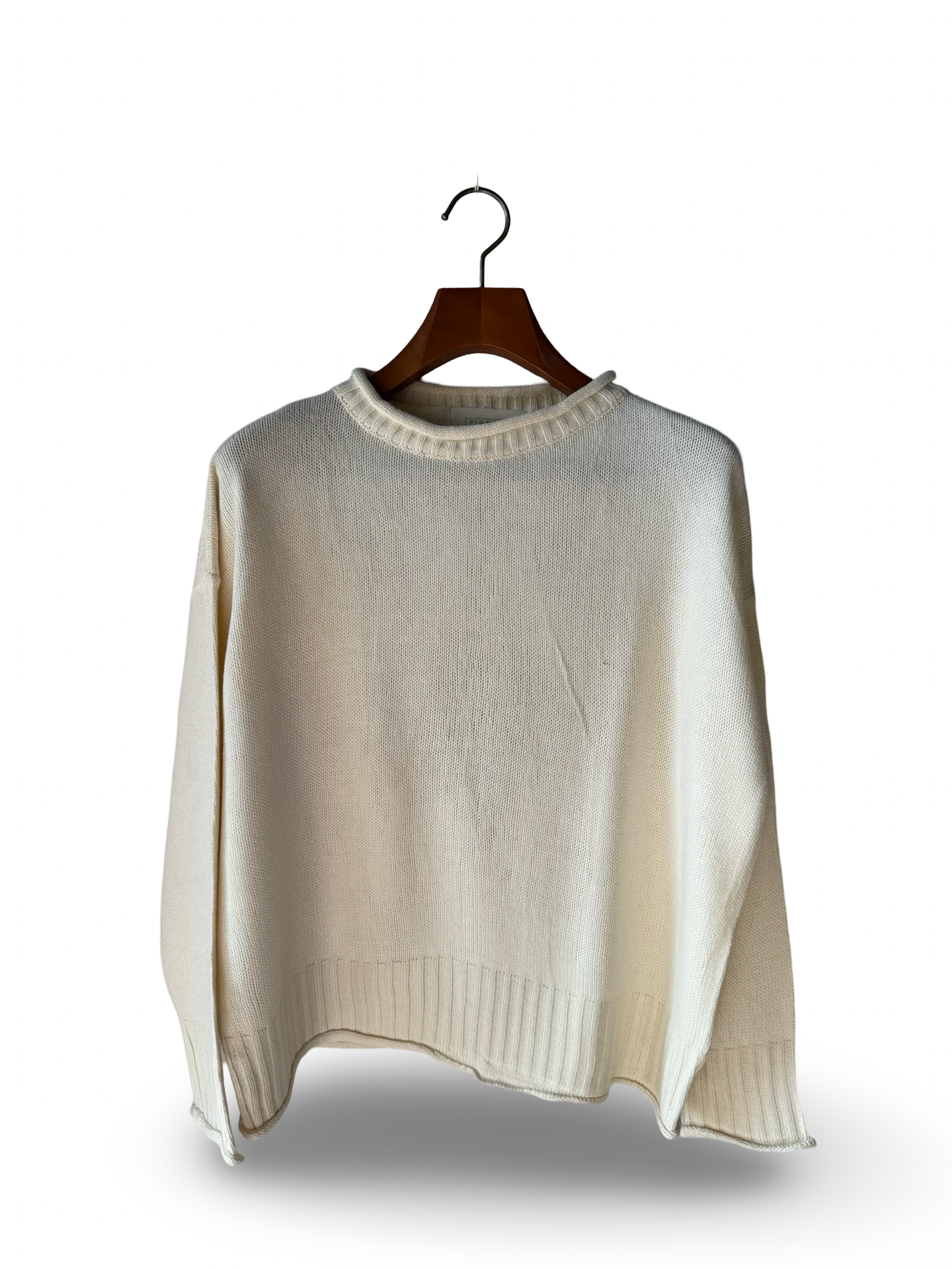 Pigment Mock Neck Baggy Sweater (F) (Large)