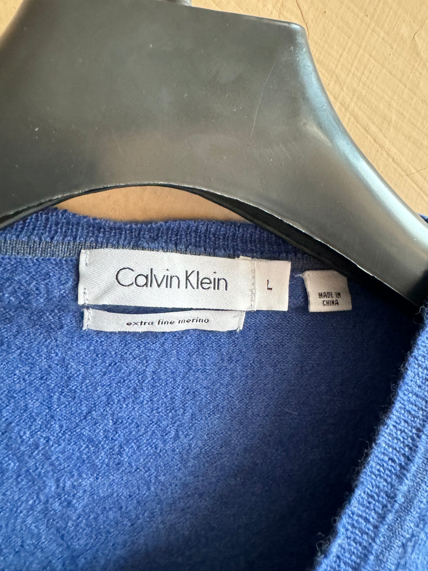 Calvin Klein Extra Fine Merino Wool Sweater (Small)