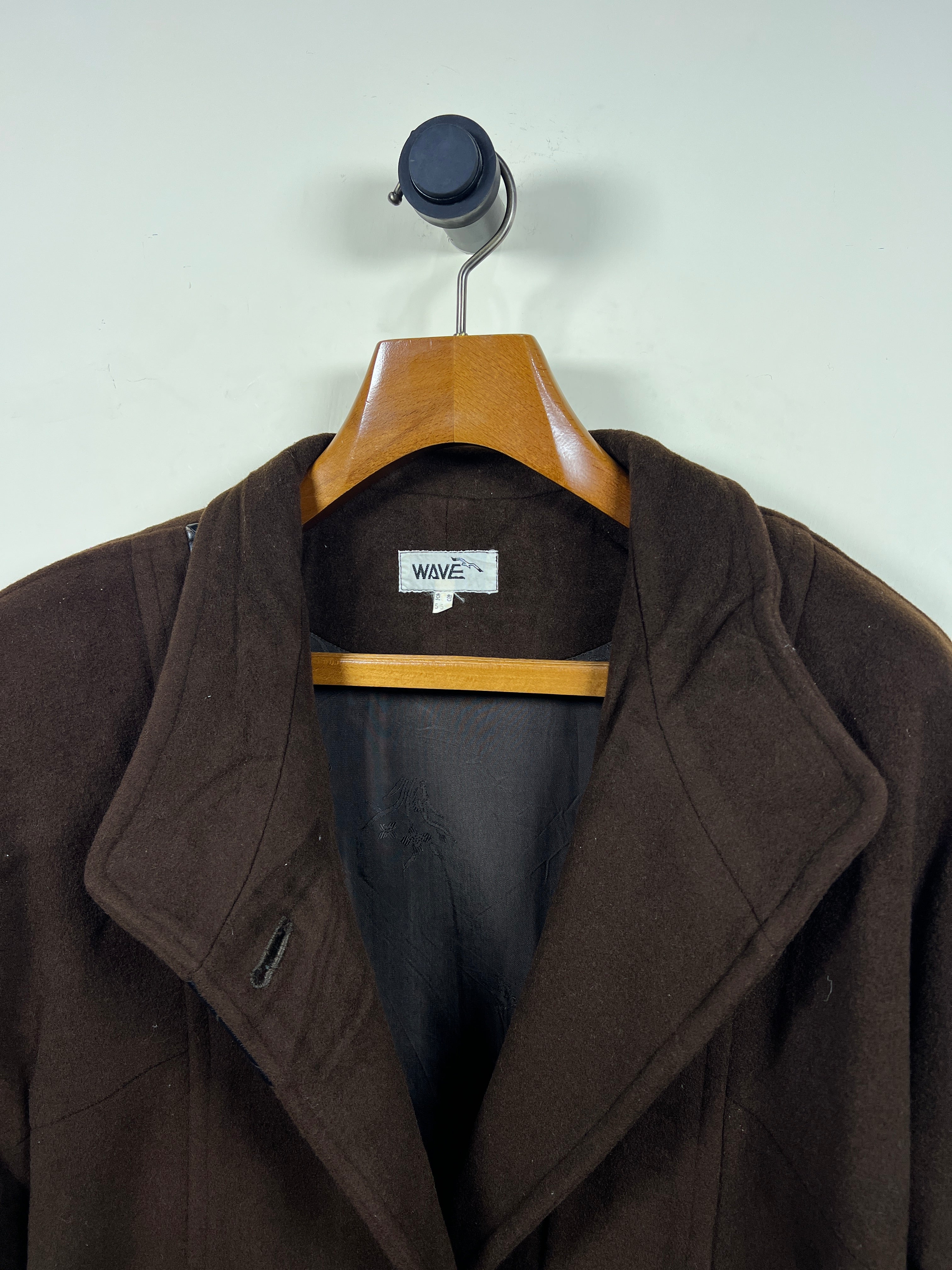 Wave Wool Long Coat (Women) (X-Large)
