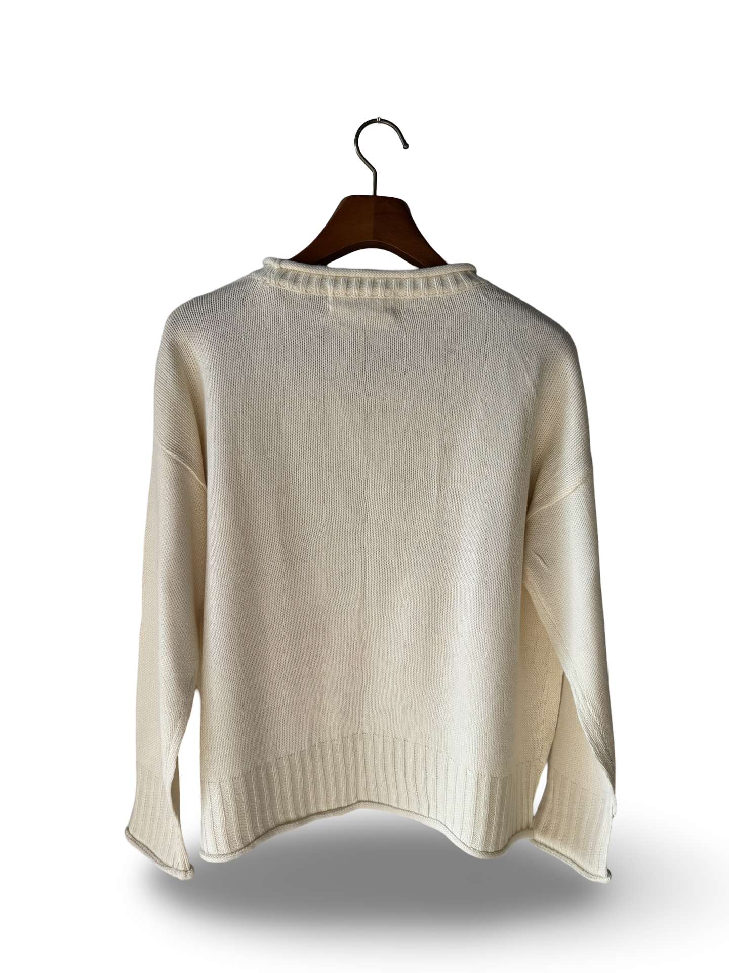 Pigment Mock Neck Baggy Sweater (F) (Large)