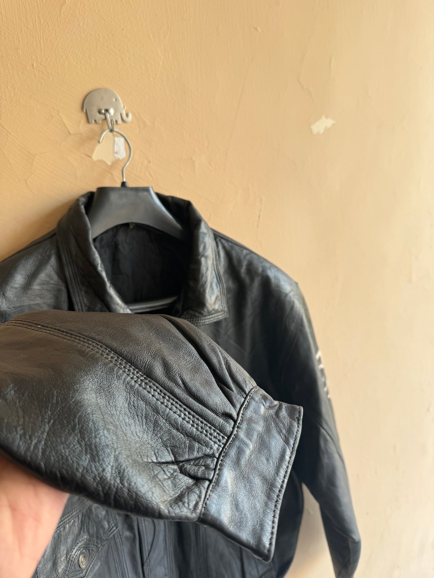 Calvin Klein Leather Jacket (Medium)