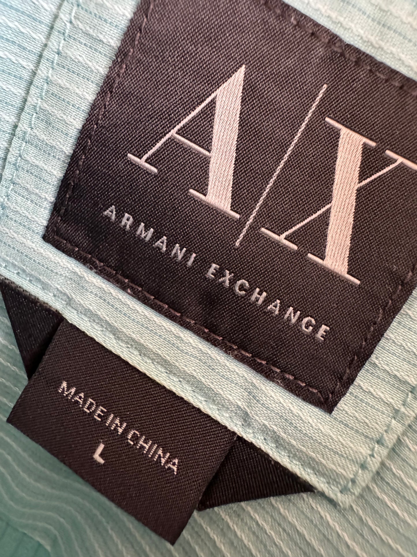 Armani E Shirt Buttoned Up Casual Shirt (X-Large)