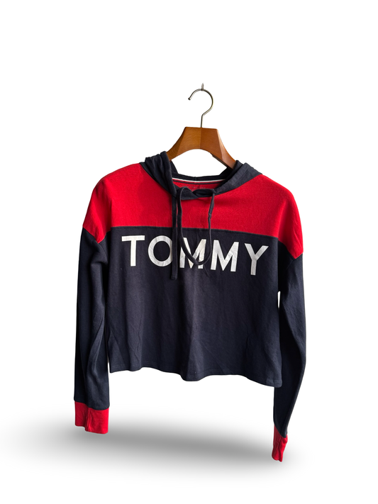 Tommy Hilfiger Cropped Hoodie (F) (Medium-Large)