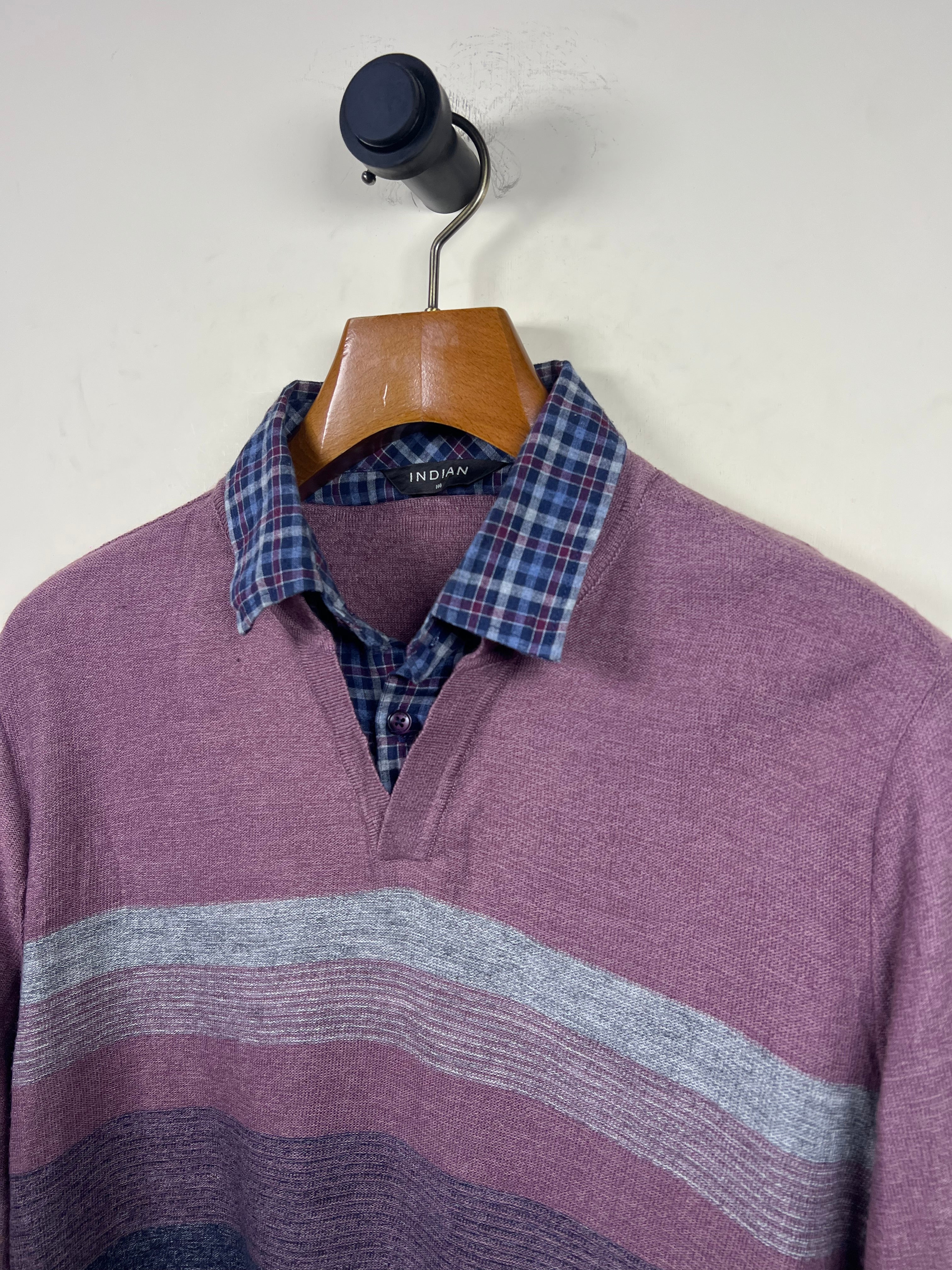 Indain Quarter Buttoned Sweater (Medium-Large)