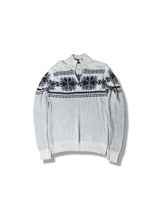 Aspen Oversized Wool Zipper Sweater (Medium)