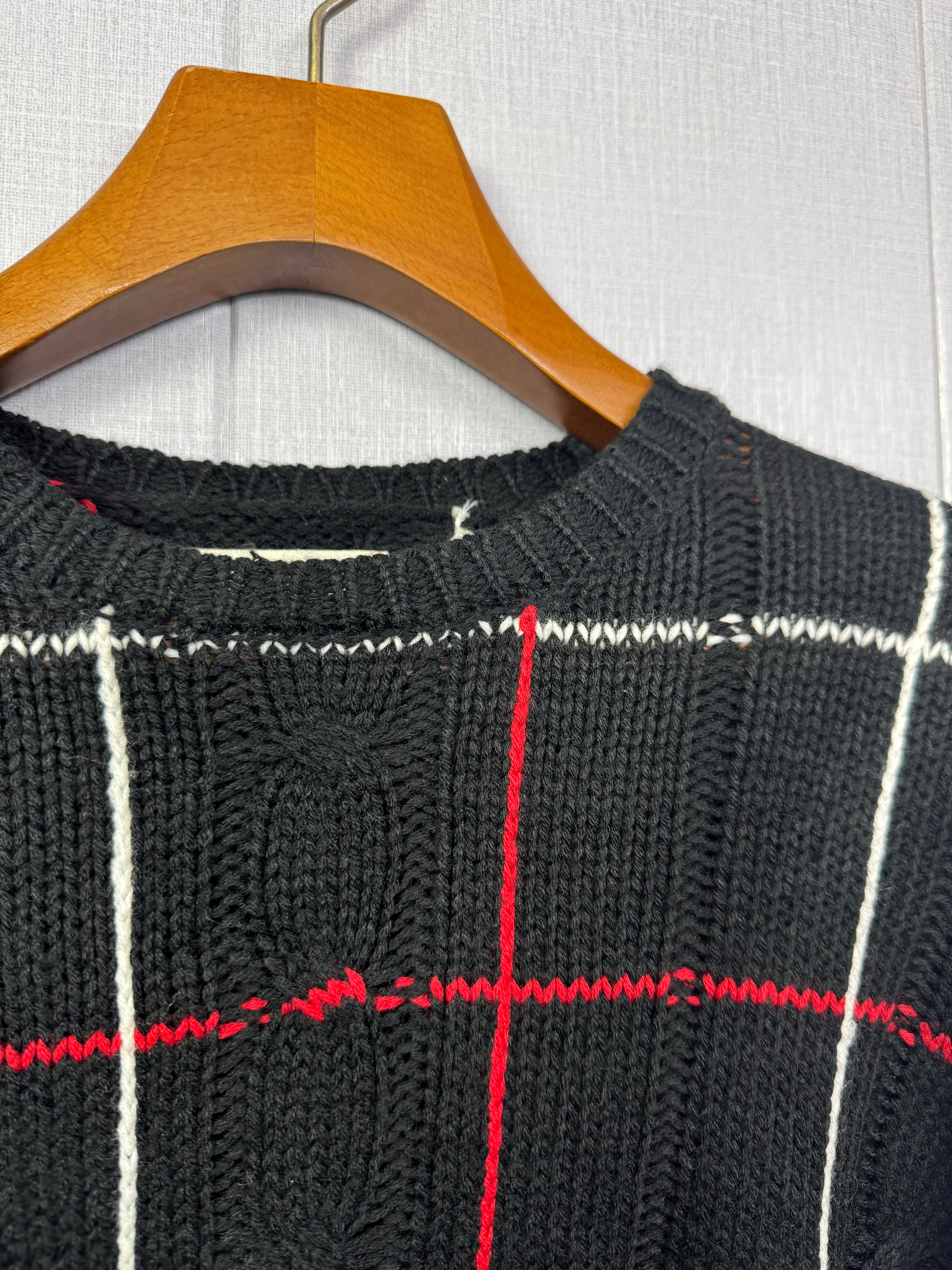 Louxs Oversized Cable Knitted Sweater (Medium)
