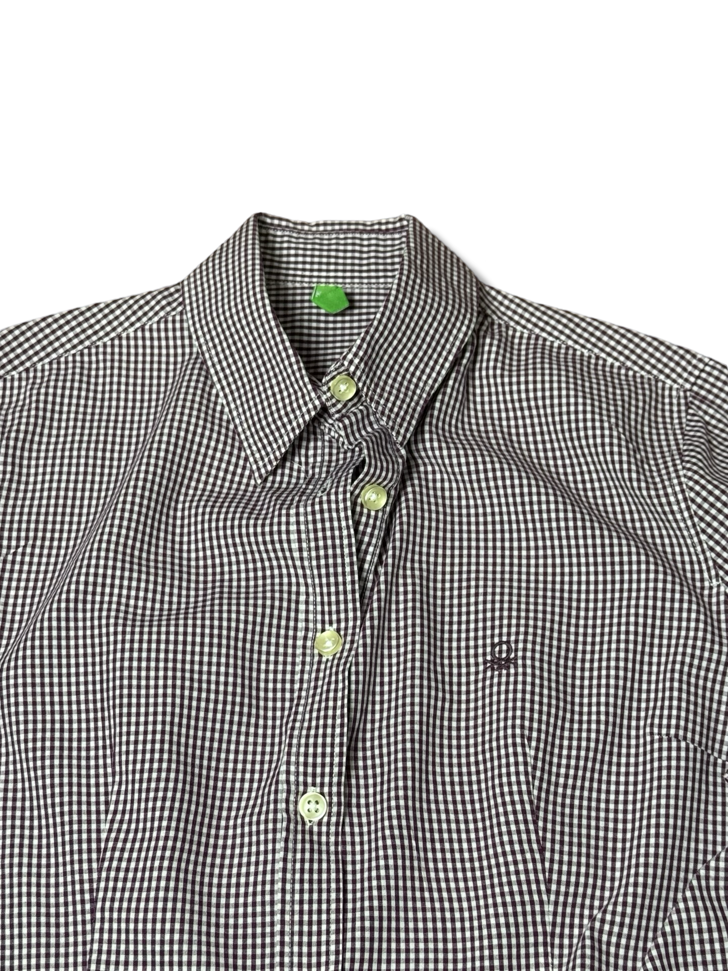 Beneton Buttoned Up Dress Shirt (F) (Medium)