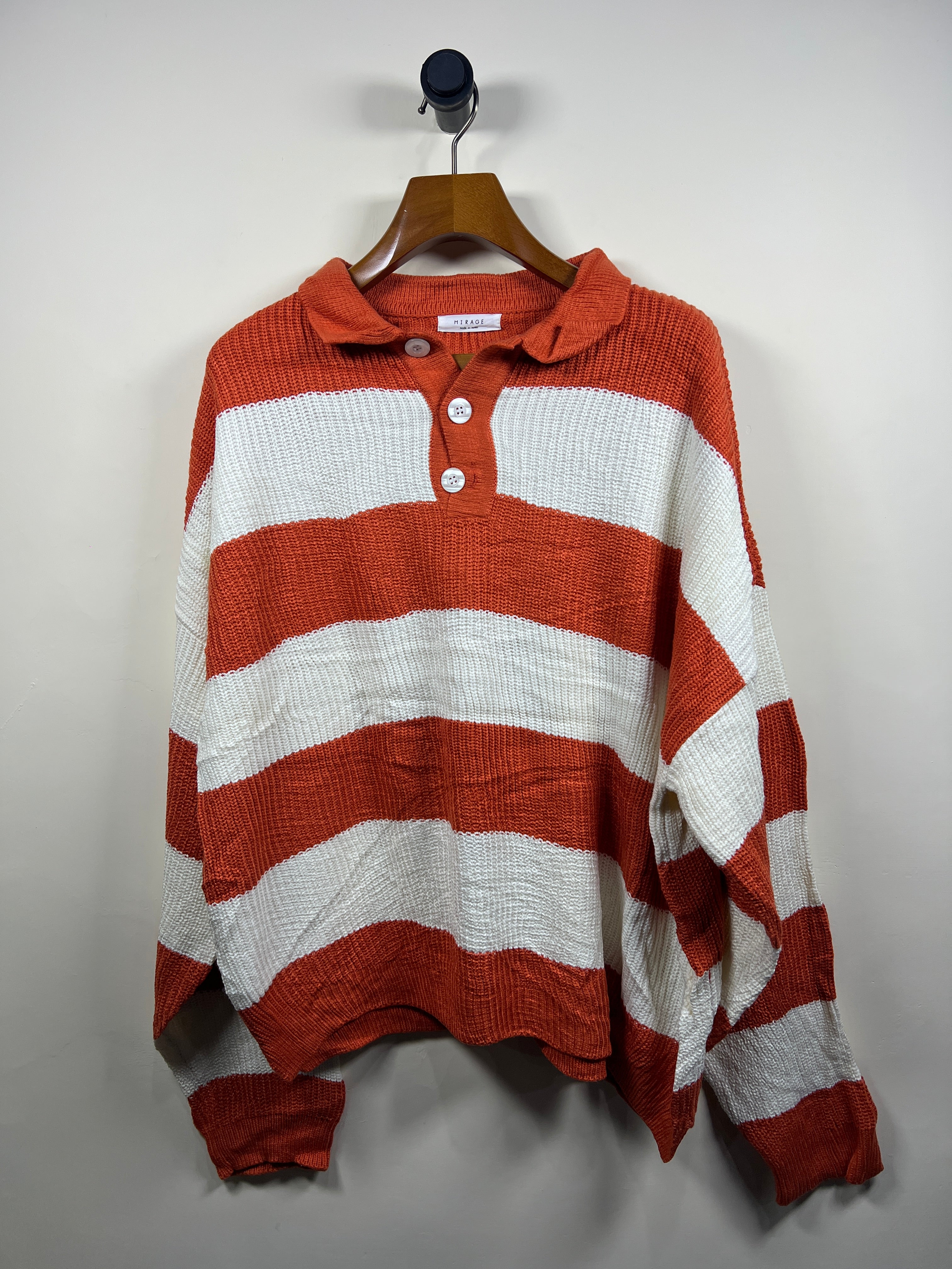 Mirage Quarter Buttoned Knitted Sweater (XXX-Large)