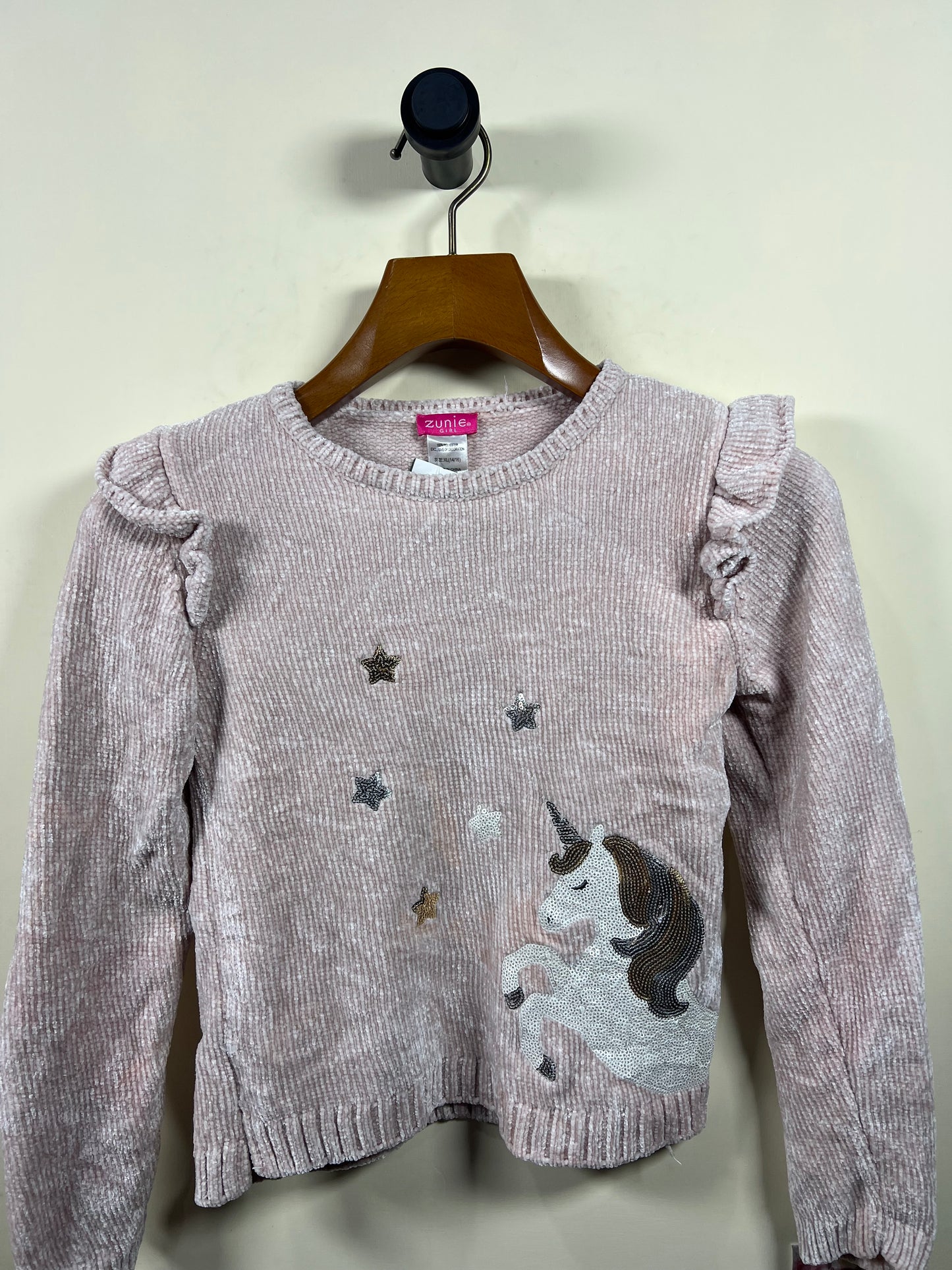 Zunie Girl Velvet Sweater (Women) (Small)