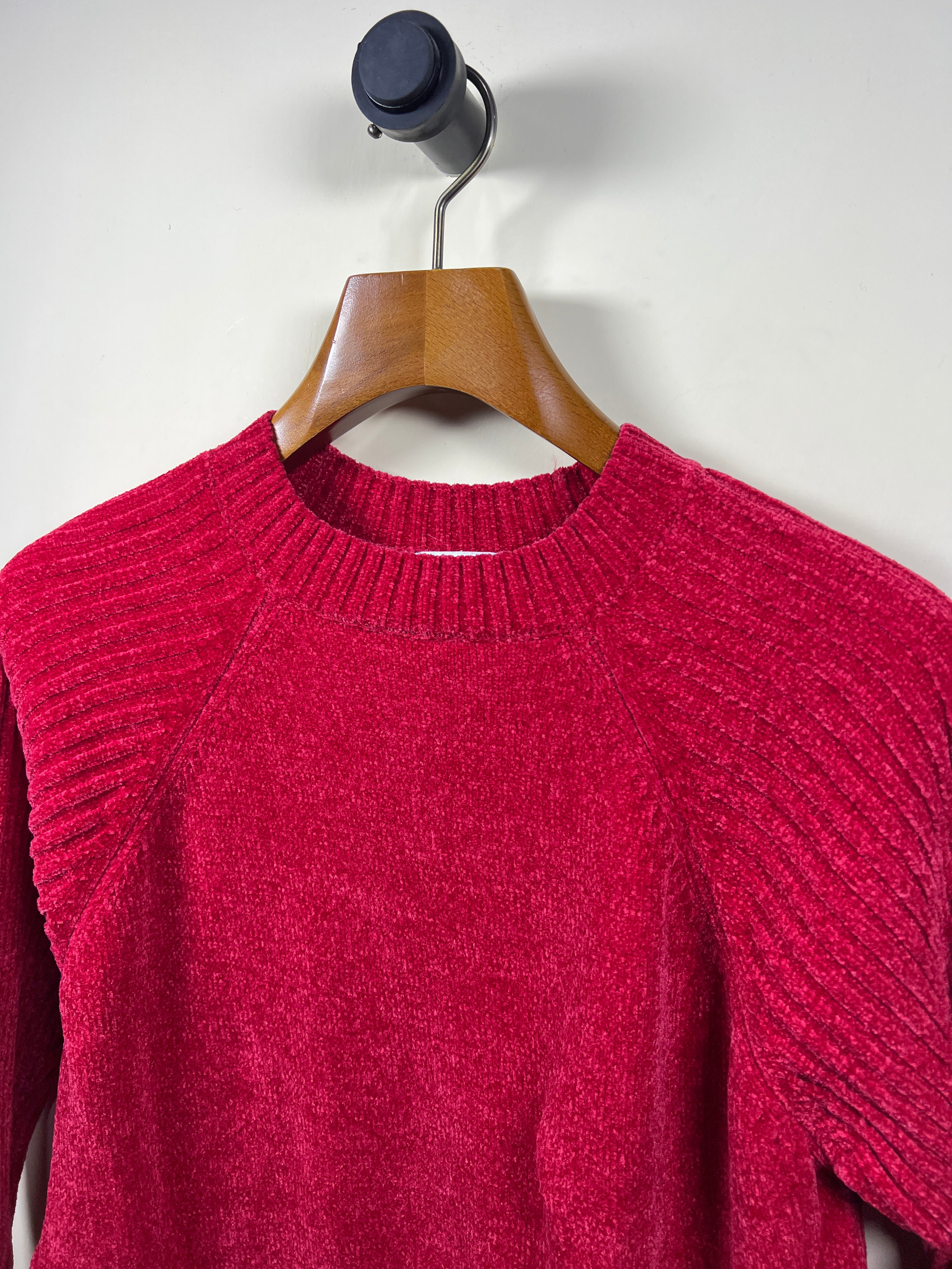 Denim & Co Velvet Sweater (Women) (Medium-Large)