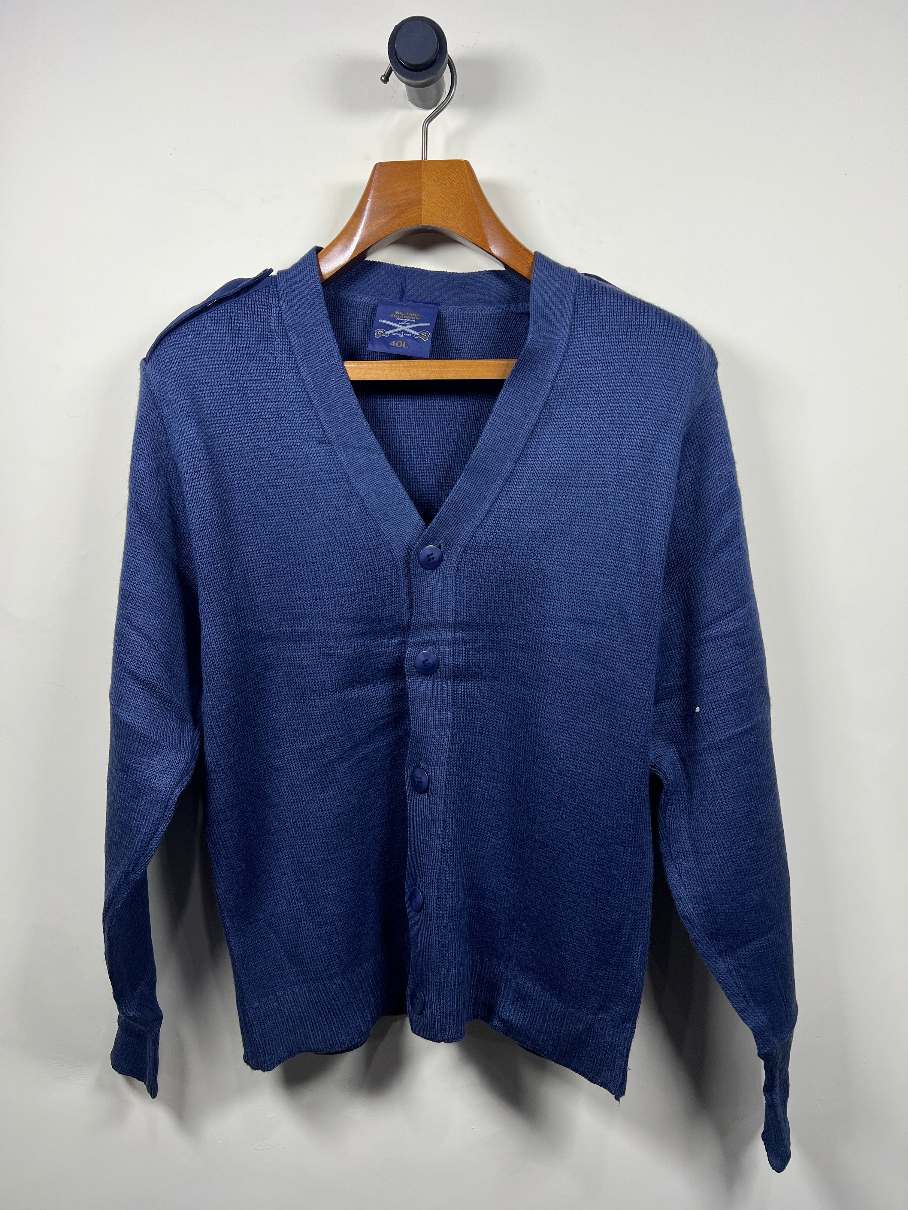 Military Buttoned Sweater (Medium)